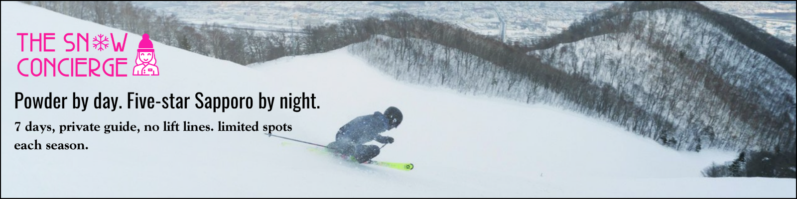 Sapporo Powder Promotion Banner