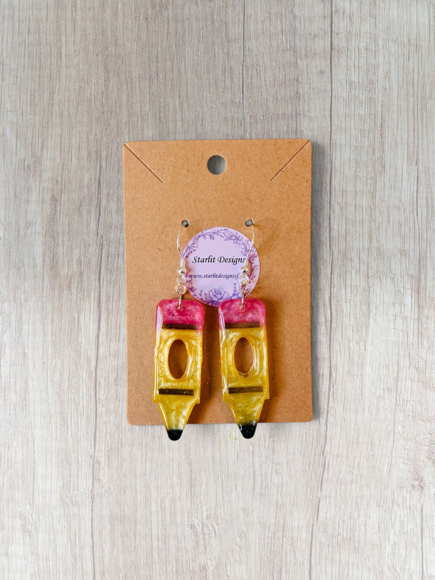 Pencil Dangle Earrings