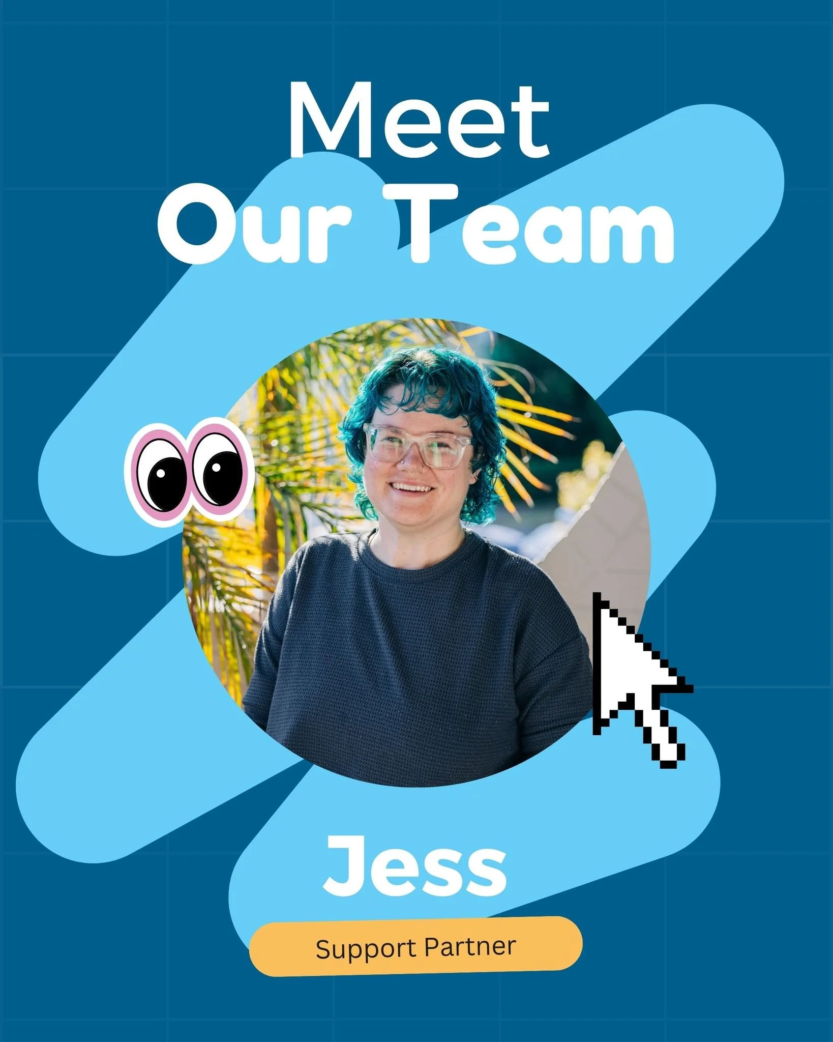 Meet Jess! One of our Service Support Partners extraordinaire! Her rostering wizardry will solve most problems in a tick. If you're calling our office chance are high you'll chat with Jess will get it sorted. Bestest bestie!

#DynamicAbilitySupport #