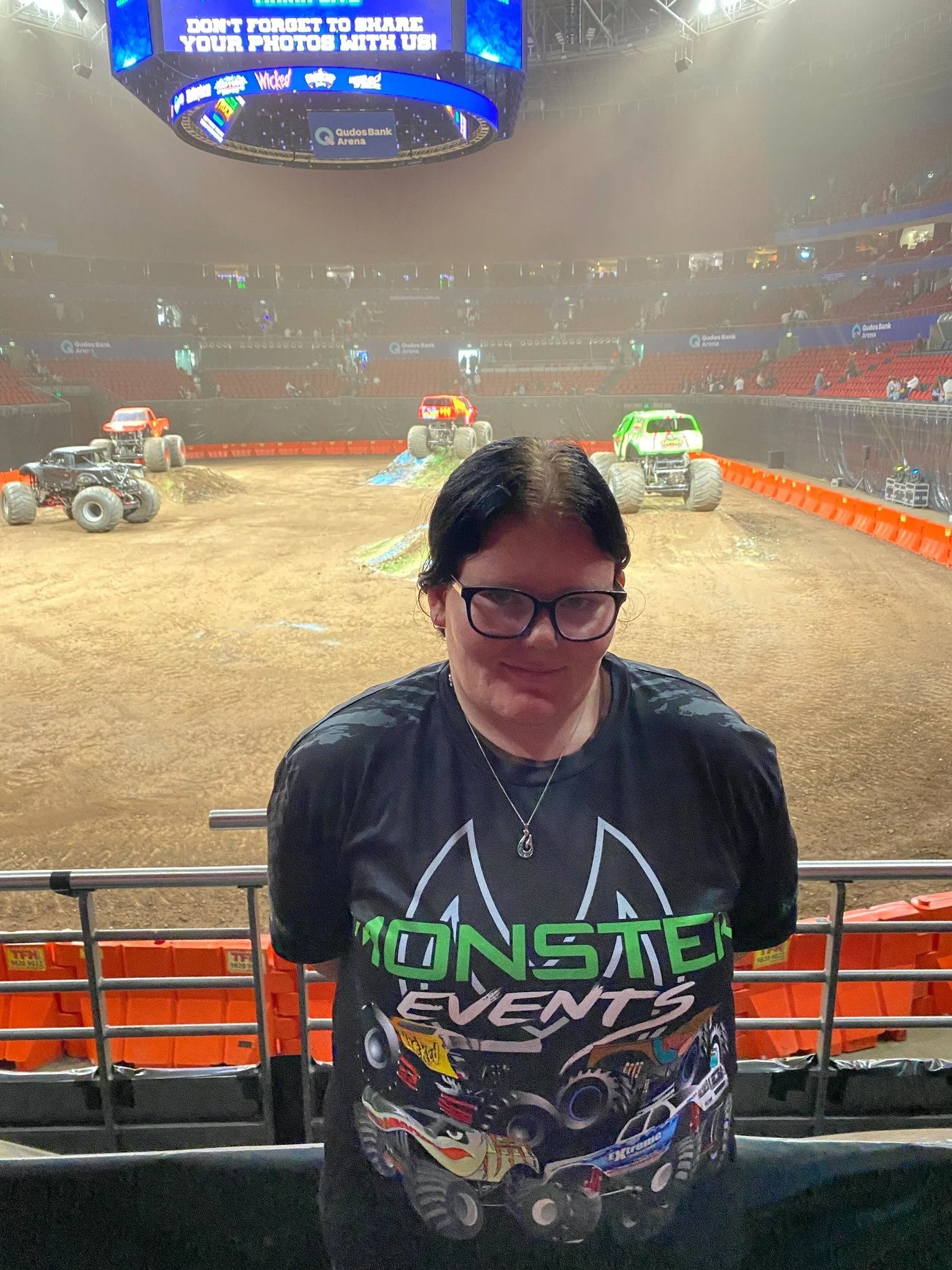 MONSTER TRUCKS!!!!! T had a great day in Sydney.