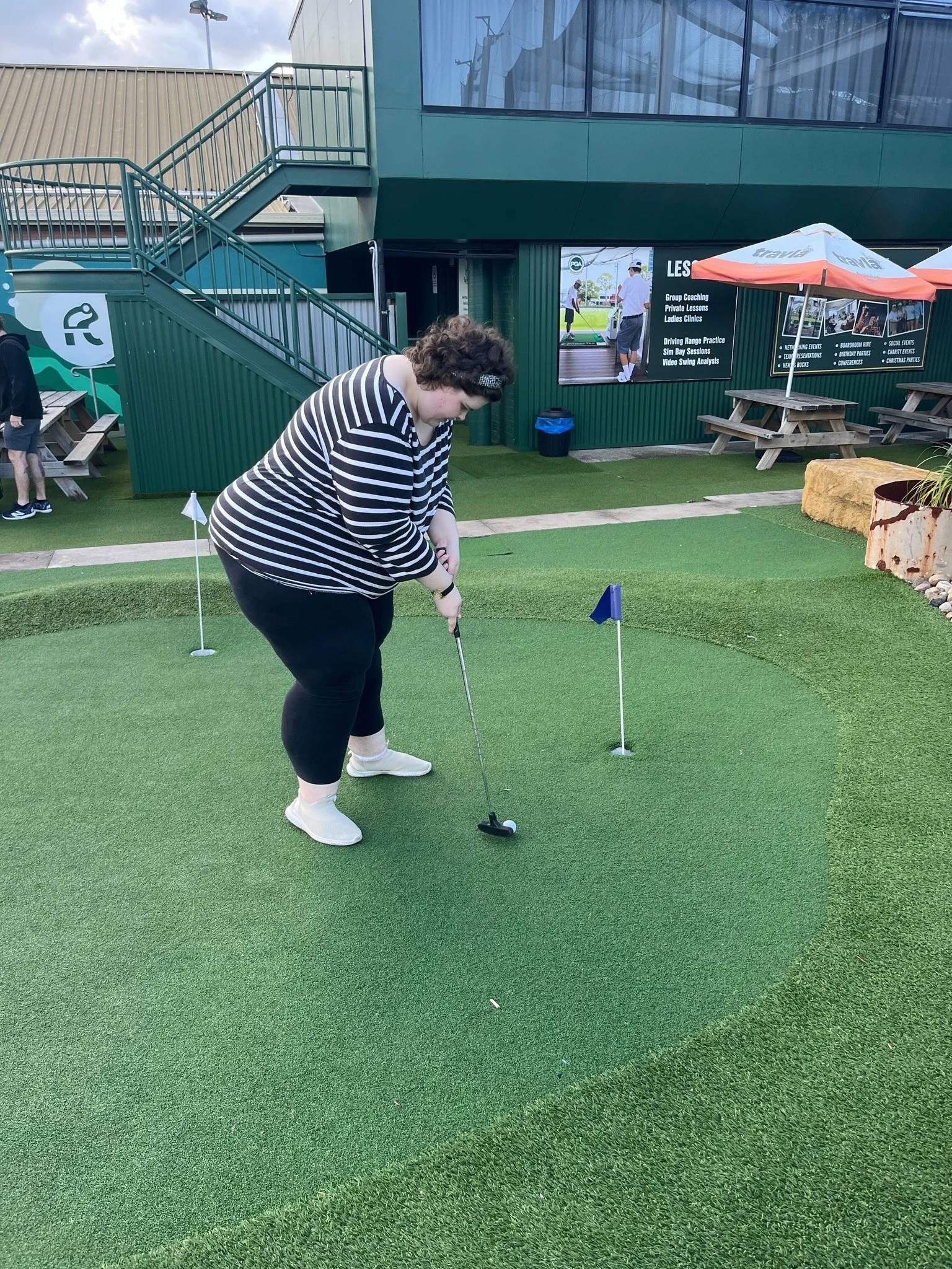 Bit of golf, sunshine and friendship brought the smiles and laughter today.