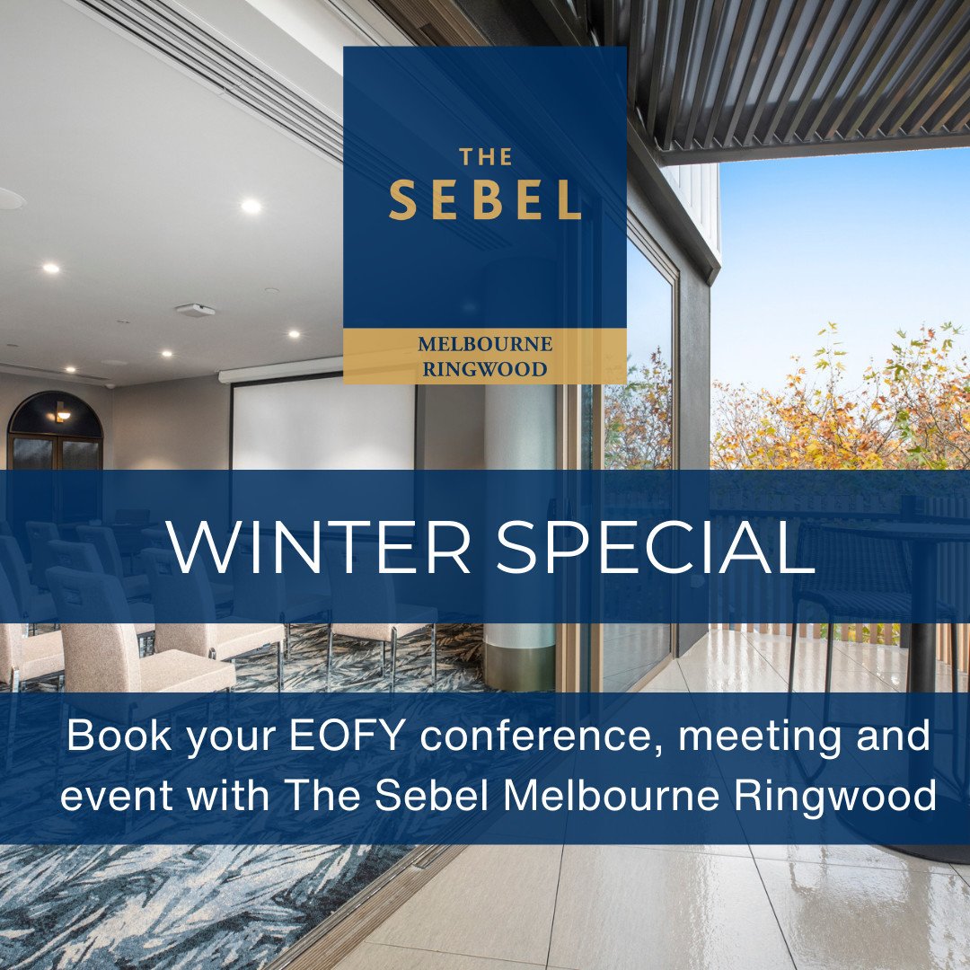 🌟 Elevate Your EOFY Events at Sebel Ringwood 🌟 
Ready to make your end-of-financial-year celebration truly memorable? Book your conference, meeting, or event with us this winter and enjoy exclusive offers! From sophisticated full-day packages to de