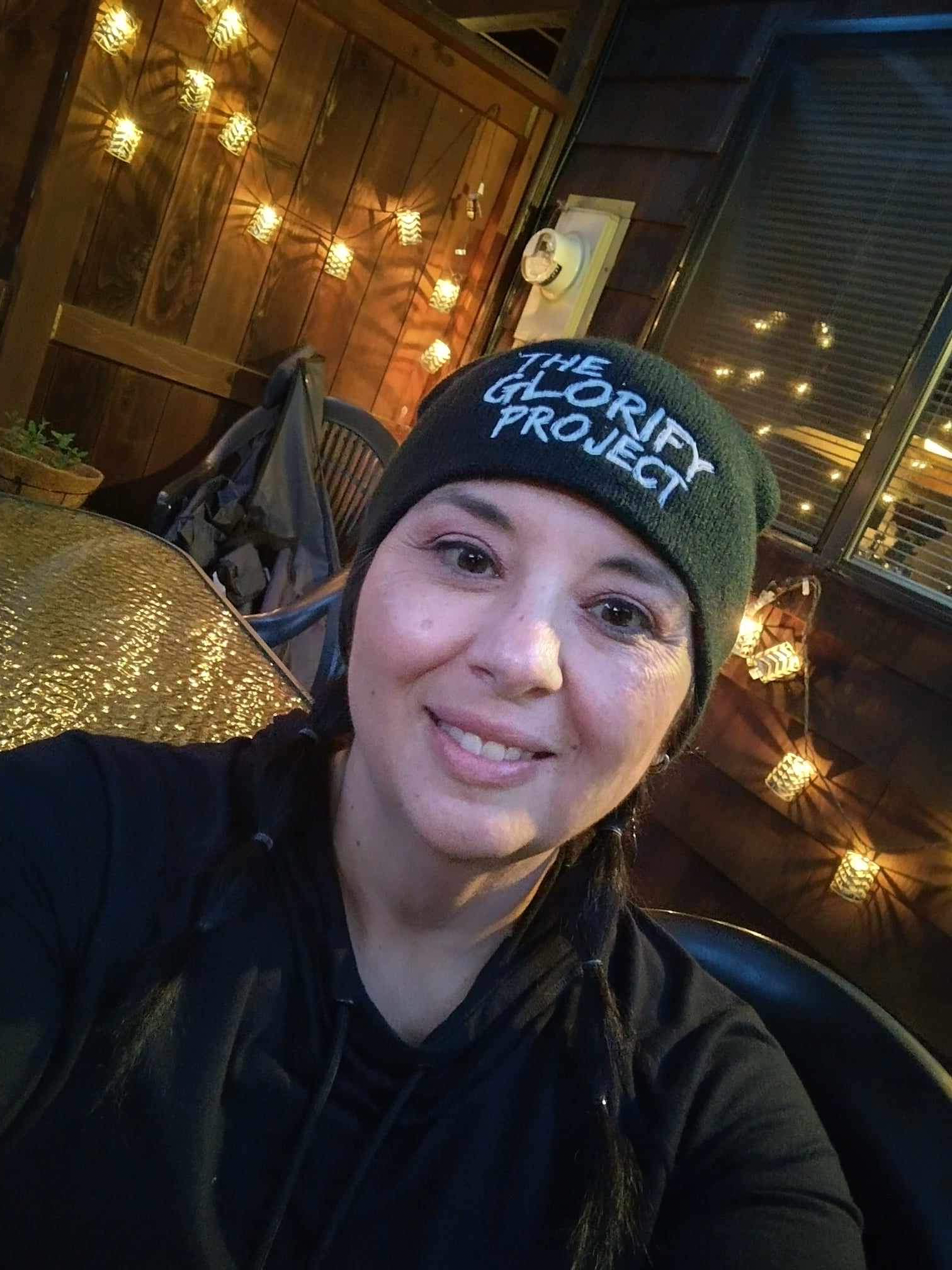 TGP Black Knit Logo Beanie