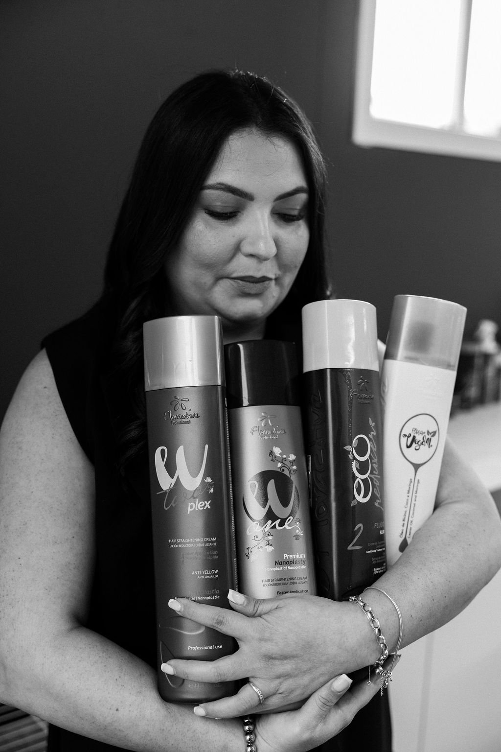 Hair care products from Marröc, including a tube, a bottle, and a jar, with labels highlighting deep nutrition and repair, lightweight and suitable for all hair types, pre and post-chemical treatment care, strength and breakage protection, and cuticle sealing with high-impact shine.