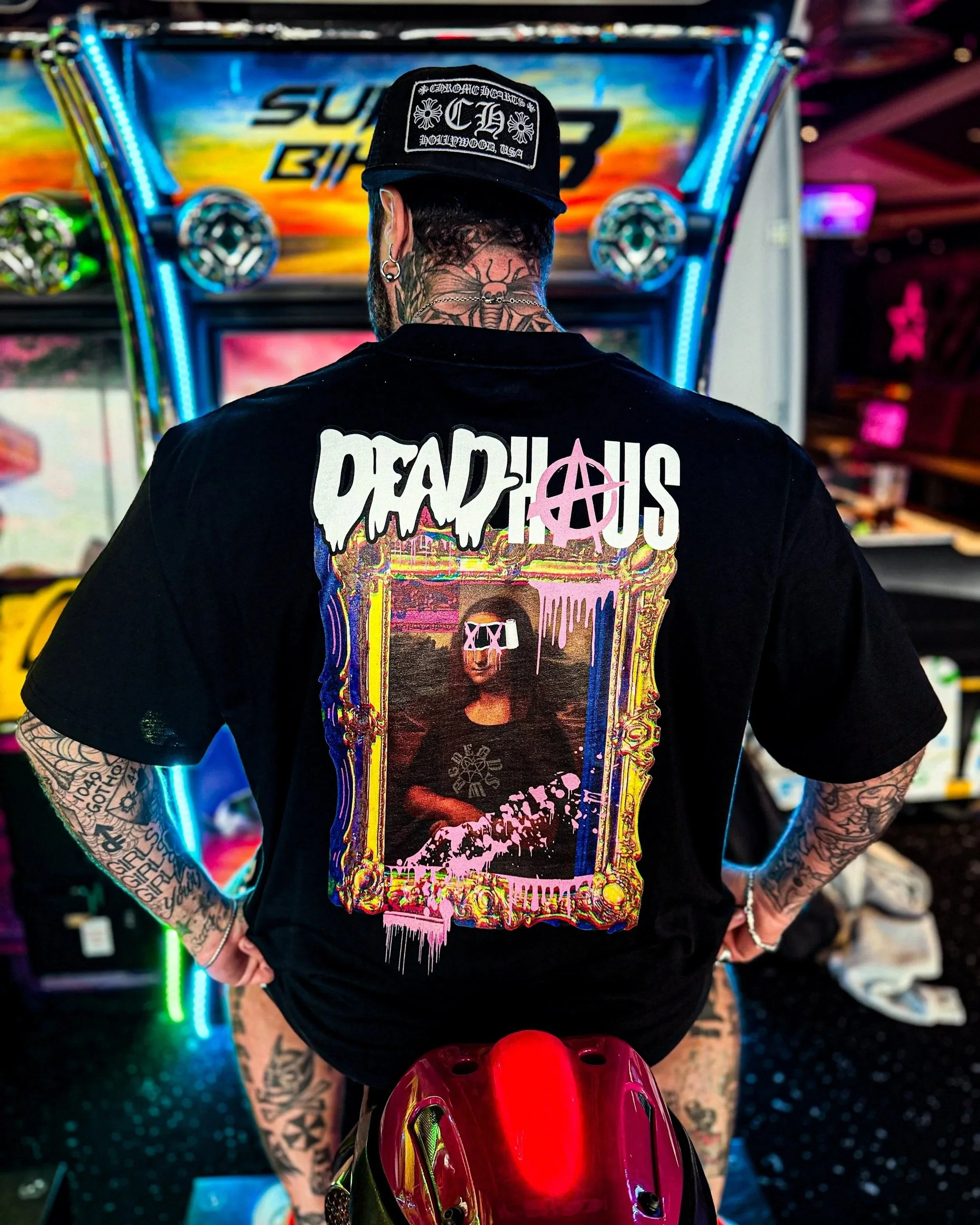 DEADHAUS BLACK OVERSIZED TEE
