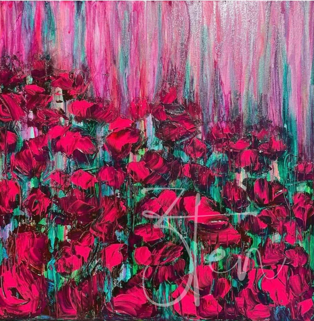 LEE'S FLOWERS #1 original by Sherry Christopher