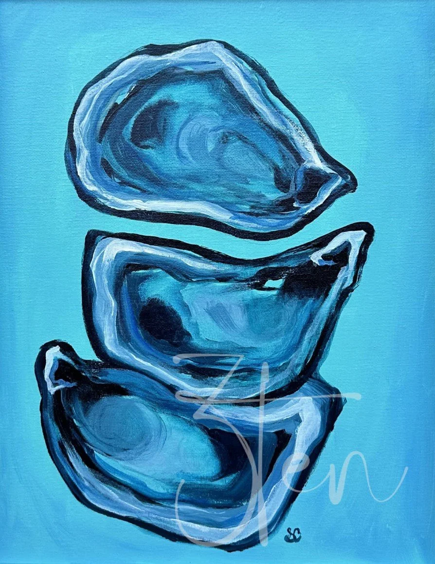 OYSTERS BY THE SEA 2 by Sherry Christopher