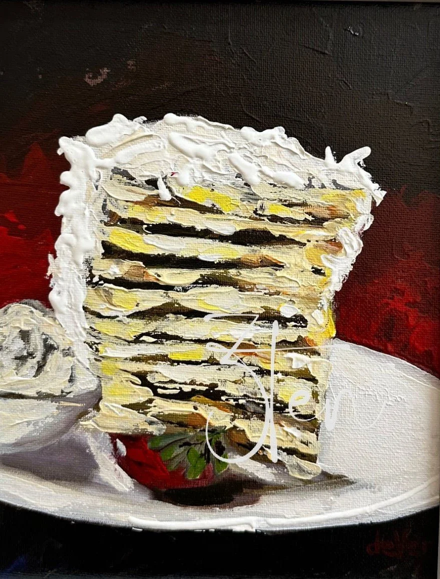 SLICE OF COCONUT CAKE by Lori Dever