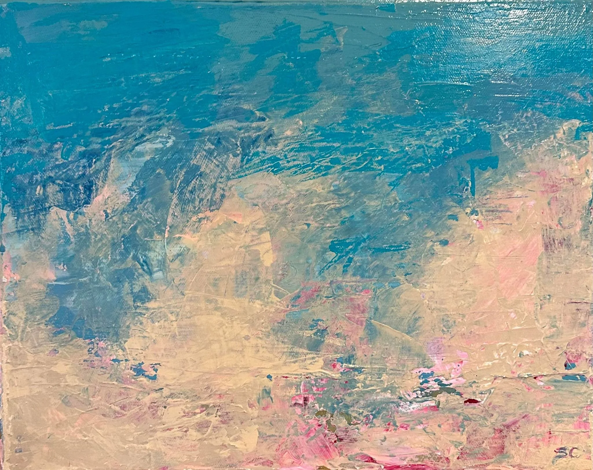 Abstract Seascape 2 by Sherry Christopher