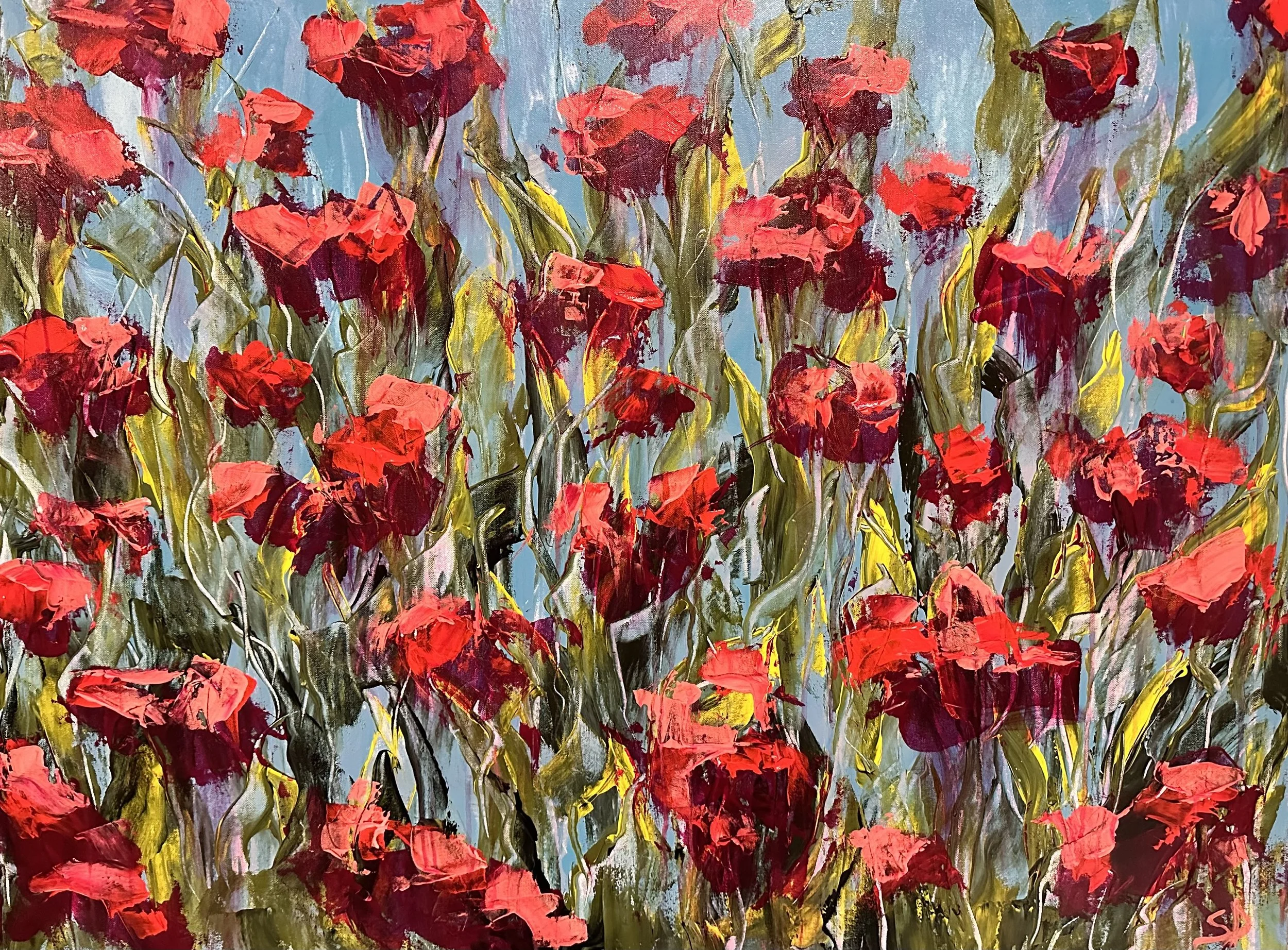 FIELDS OF POPPIES by Sherry Christopher