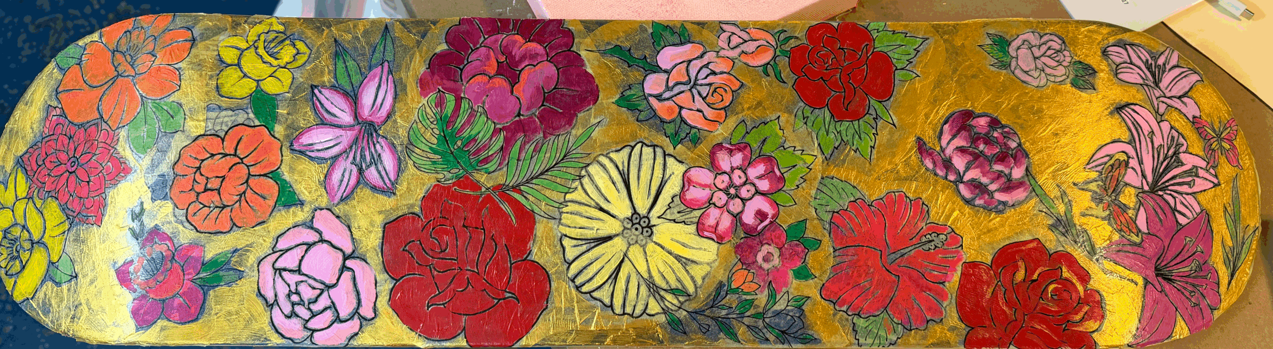 Floral Skateboard