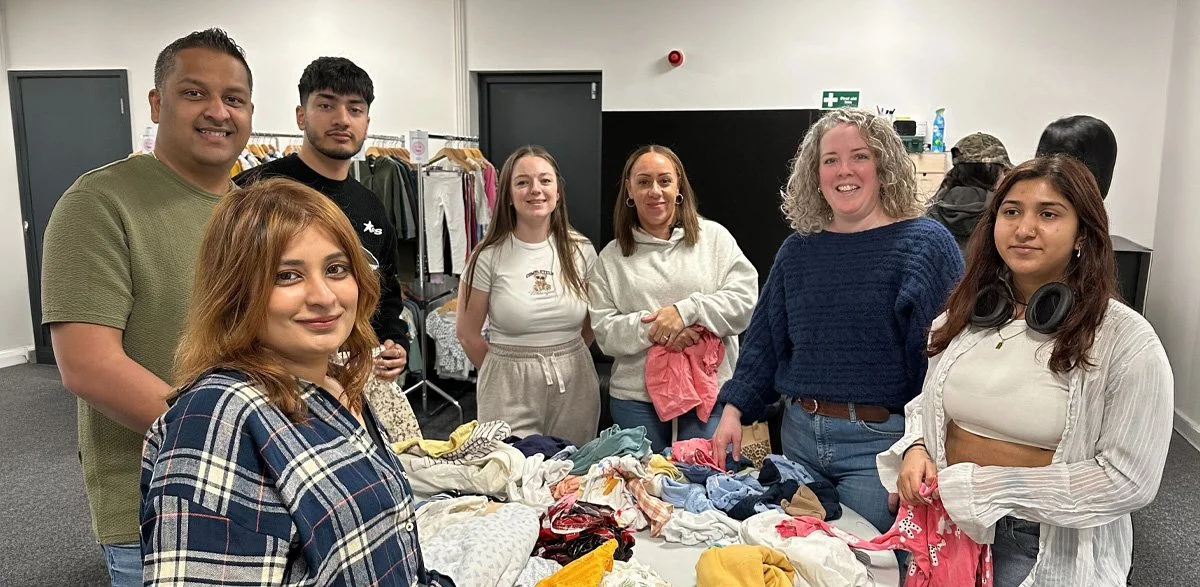 The Nationwide Team helping sort Growbaby Donations