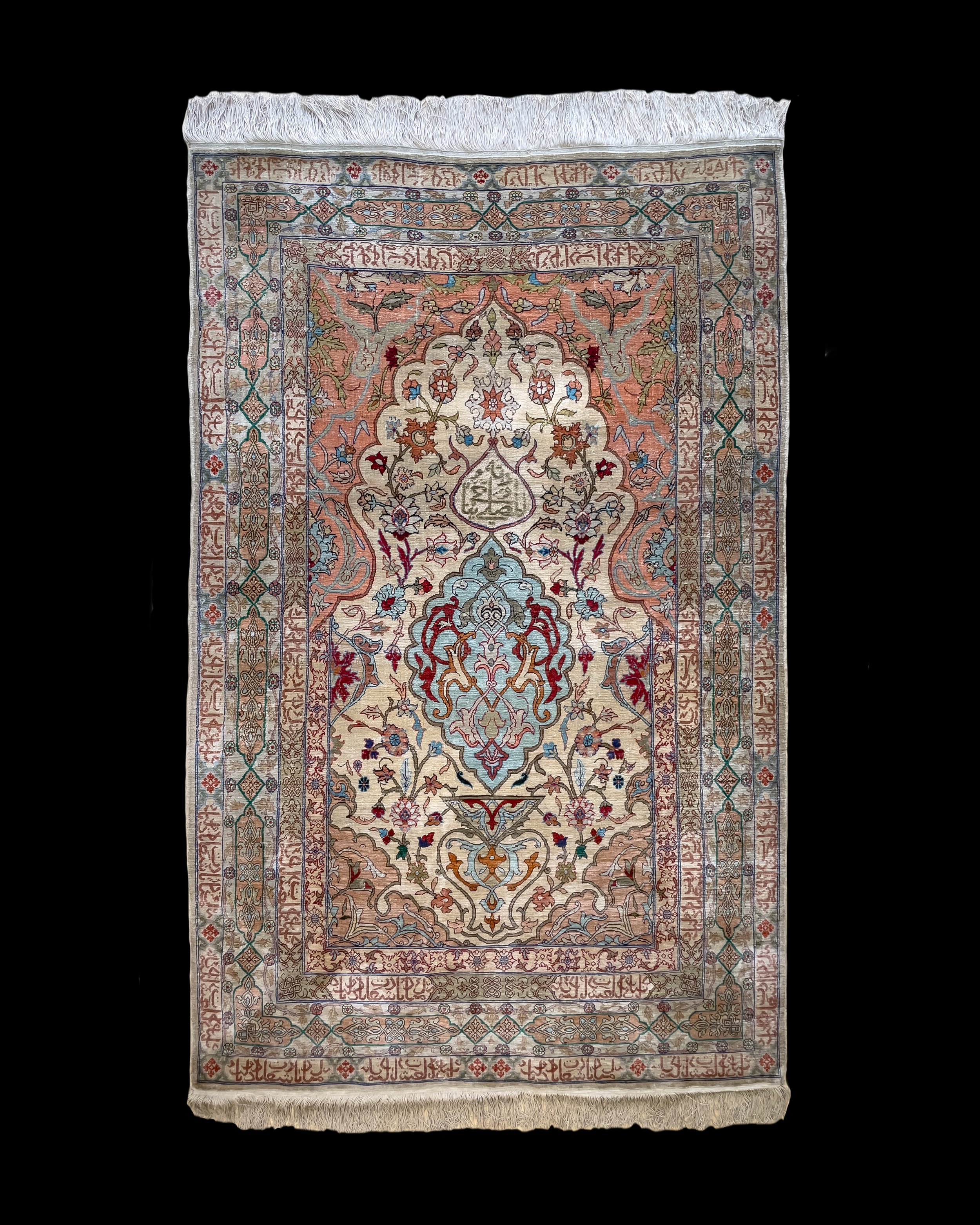 Hereke Silk Rug 1960s