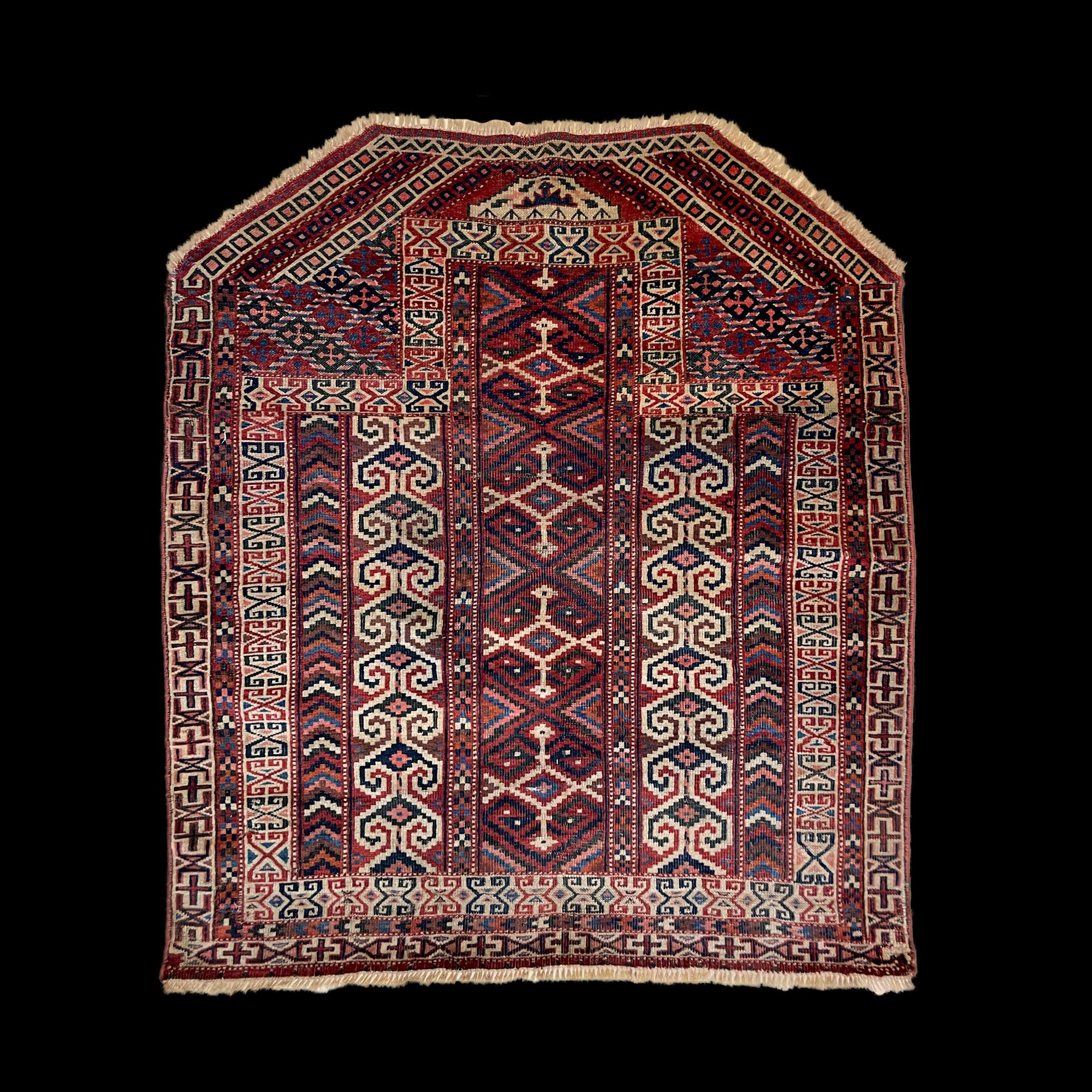 Tekke Turkmen Wool Rug 1920-30s