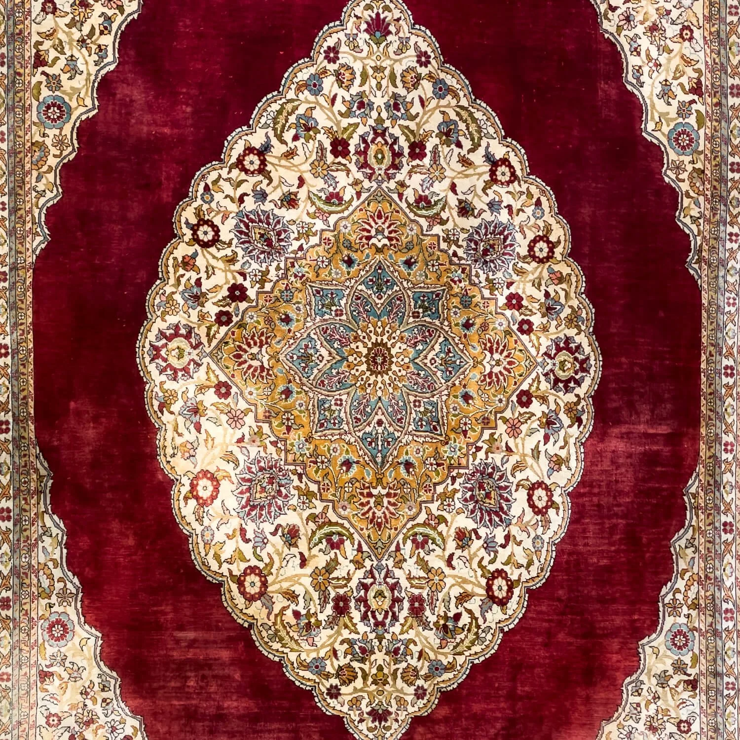 Oriental Uzbek Turkish Silk Rug Red Classic_Rosewood Gallery1.jpg