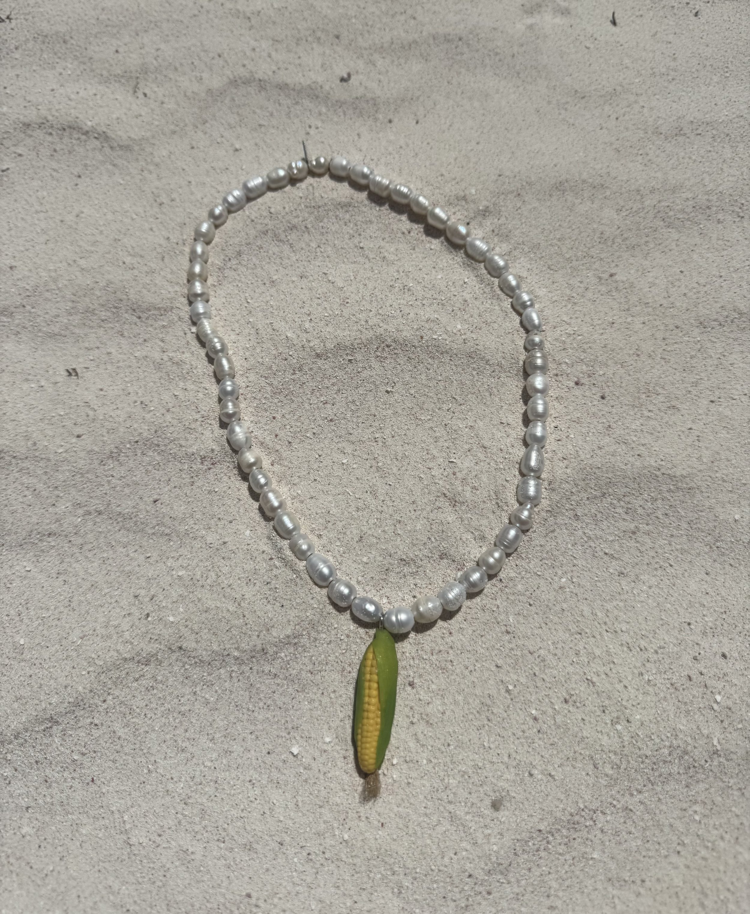 Shungite 🌽 CORN pearl necklace
