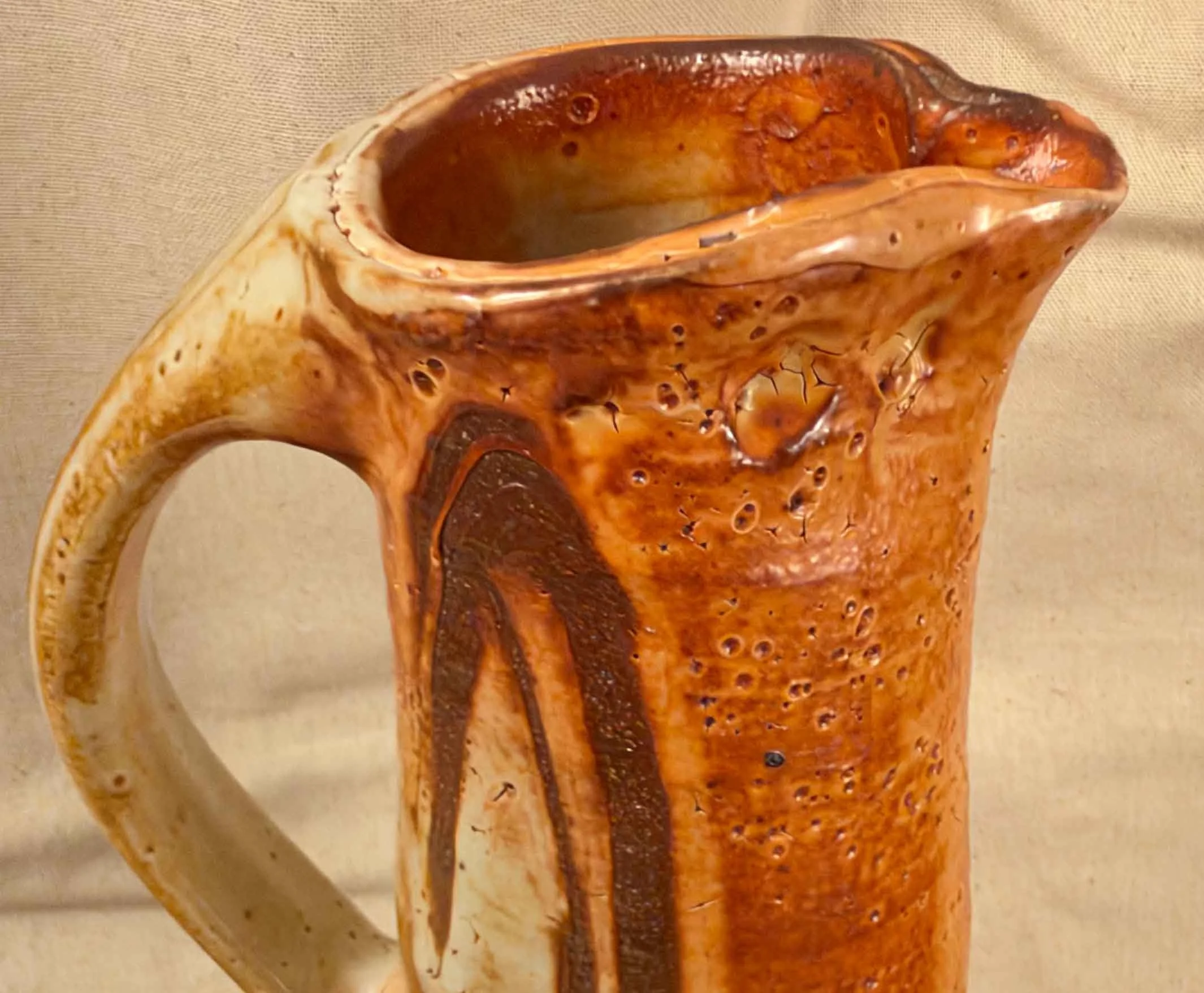 Lisa Hammond - soda-fired pitcher - spout detail.jpg