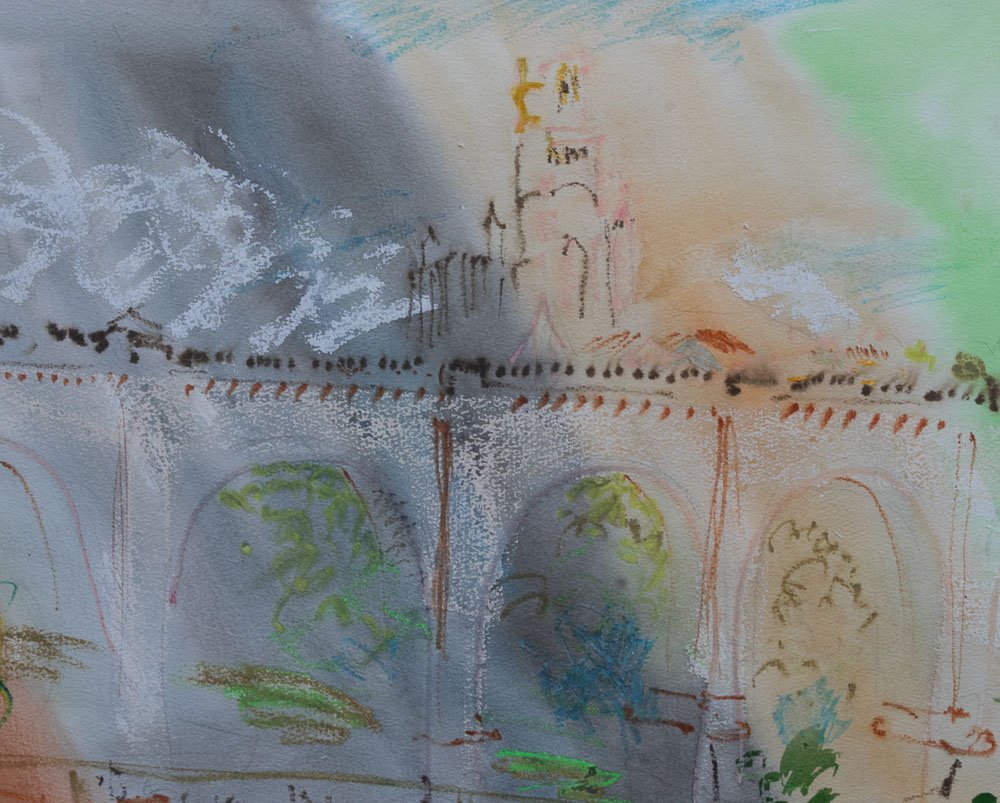 Edward Piper Artist - Still Life Abstract Full Image with detail in pastels
