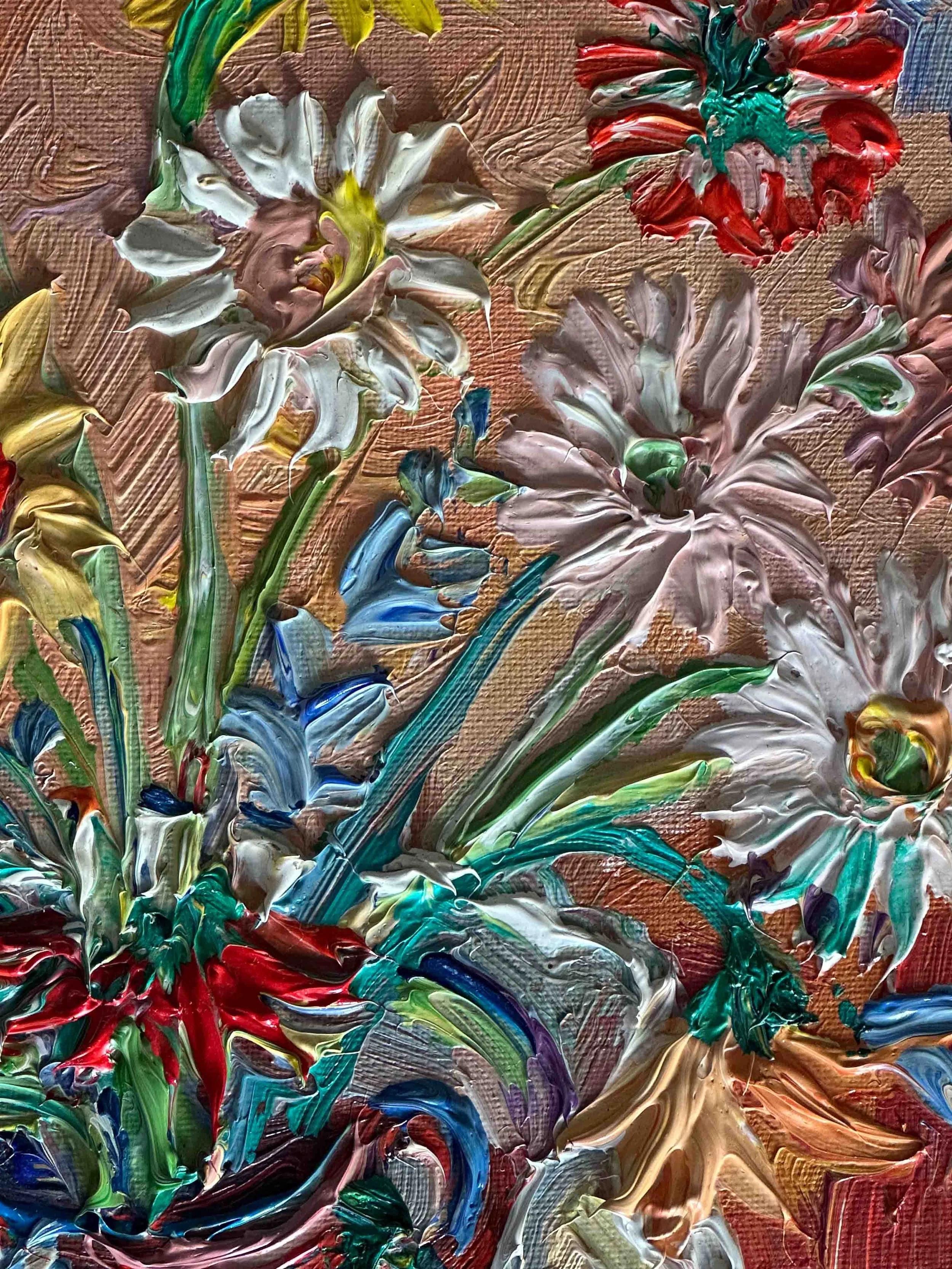 Fred's Flowers Fred Yates Painting — Rastall Art