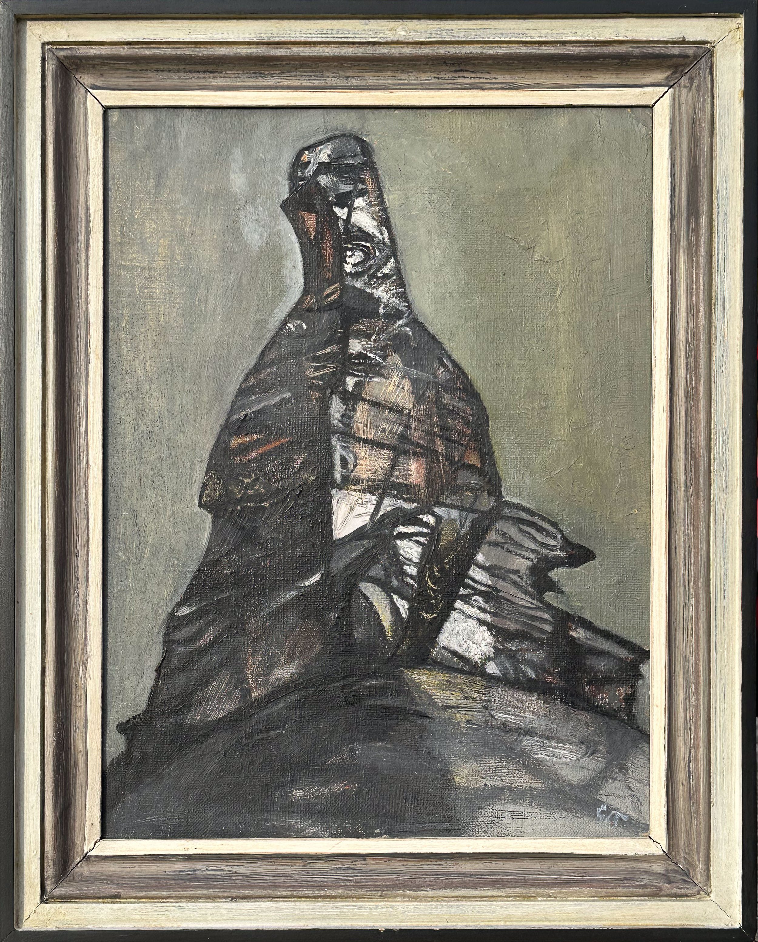 Ewart Johns Welsh Artist - Stack, Original Painting for Sale