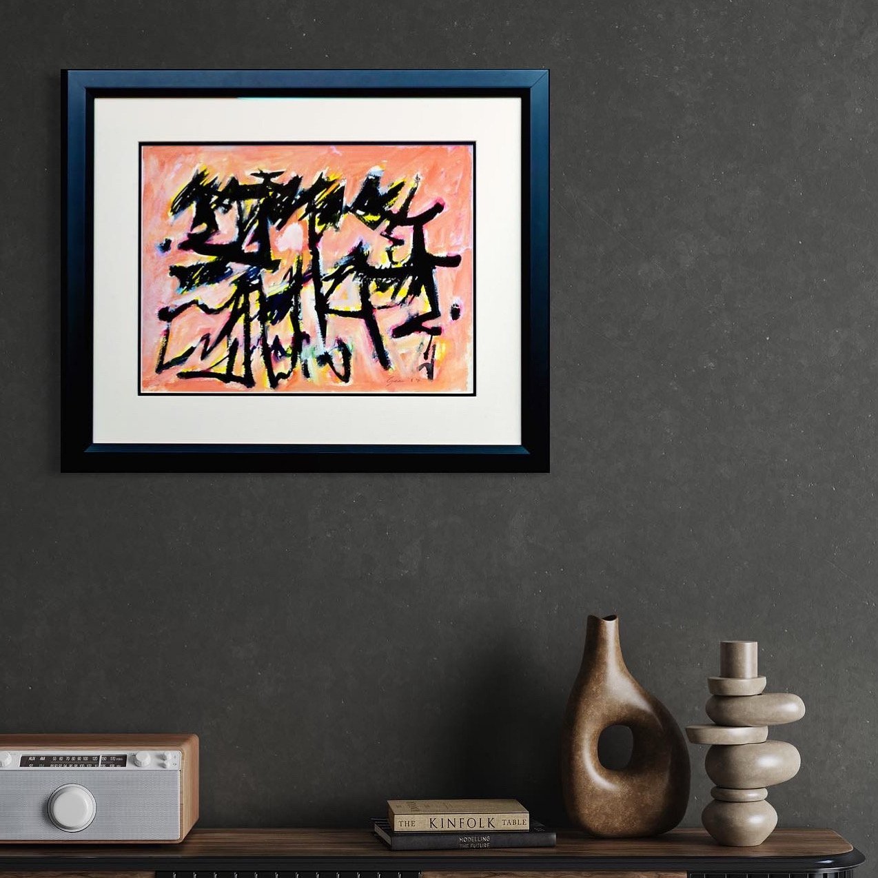 William+Gear+Artist+-+Untitled+Abstract+Gouache+in+Pinks+Black+and+Yellow+Full+Colour+Image+-+C.jpg