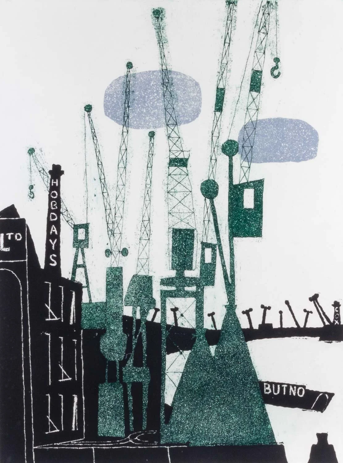 Julian+Trevelyan+Pool+of+London+Artist+Proof+in+Striking+Greens+and+Black+-+Full+Image+-+C.jpg