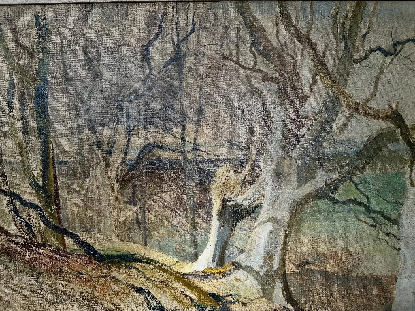 Yorkshire art collector?

Charles Knight RWS ROI - 1901 - 1990

Oil sketch for Winter Beeches at Poyning

Oil on Canvas

98cm x 75cm framed

Available with us at The Northern Antiques Show, Leyburn, Yorkshire this weekend. 

Or find us online at www.