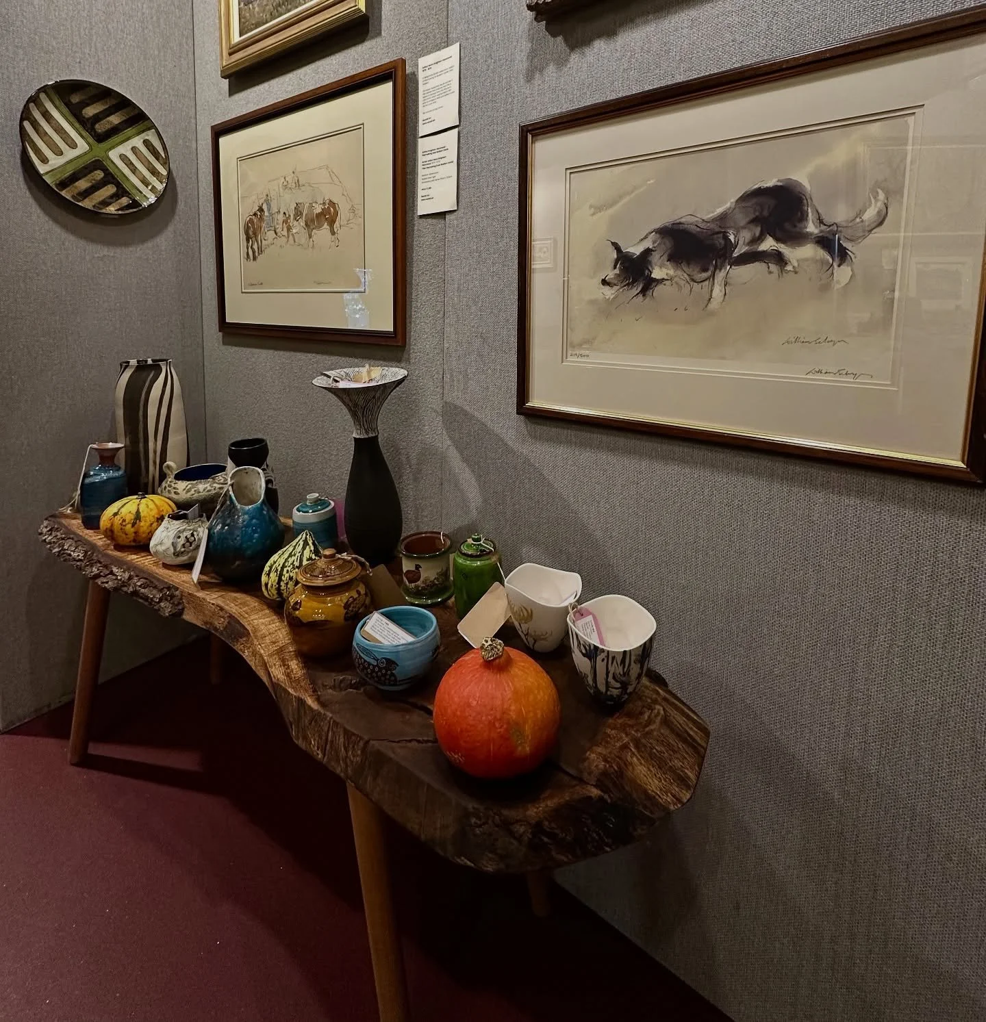 Autumn selection on the pottery table.

The Cotswold Decorative Antiques &amp; Art Fair Westonbirt

Open Sunday 11am onwards

Thx Tracy &amp; Simon

#cotswoldlifestyle