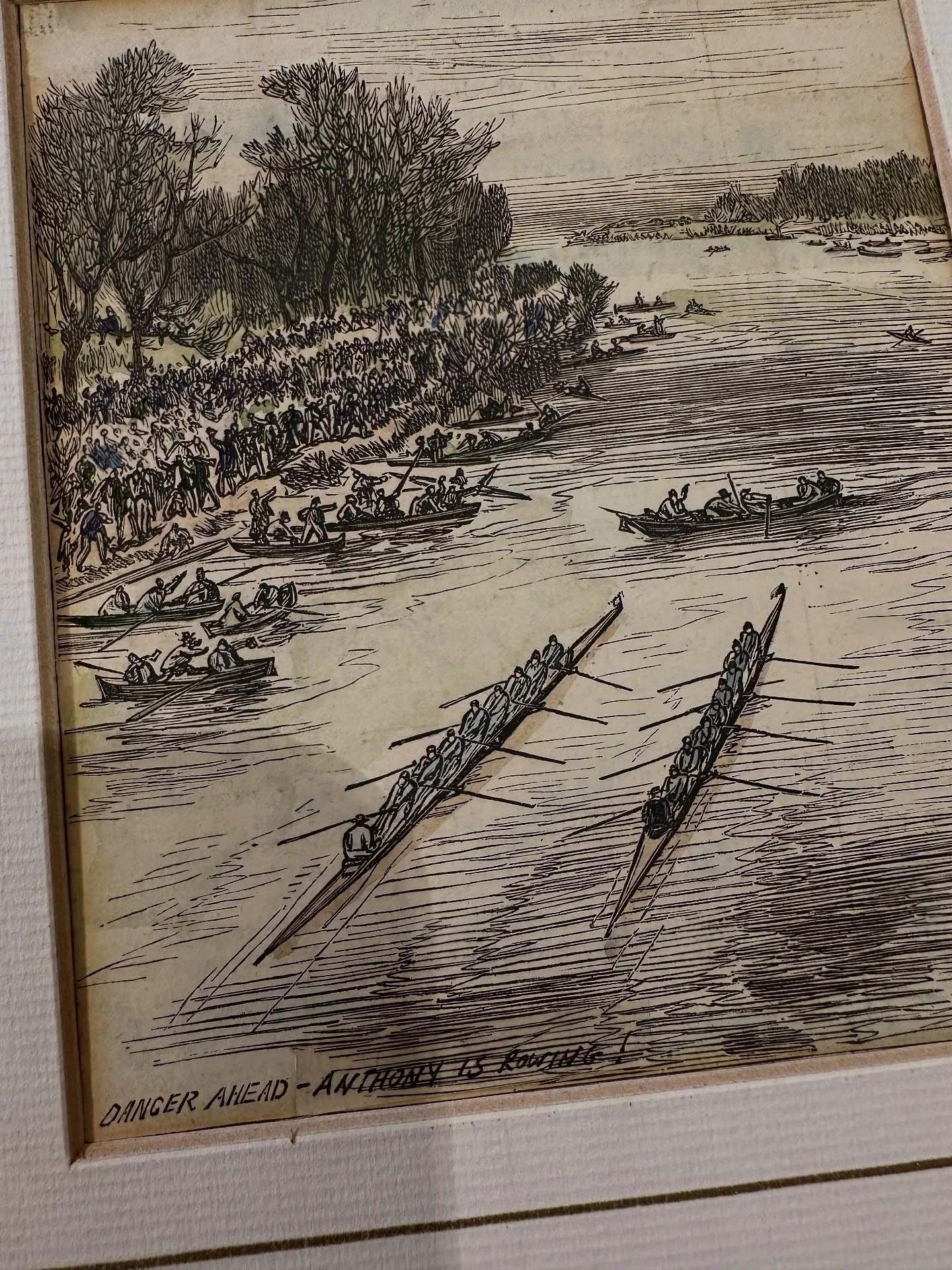 &ldquo;Danger ahead - Anthony is Rowing&rdquo;

On opening a small simple etching this morning I found it was a newspaper clipping from March 31st 1877

The article verso echos modern concerns&hellip;

&ldquo;Should war be at hand, there is, no singl