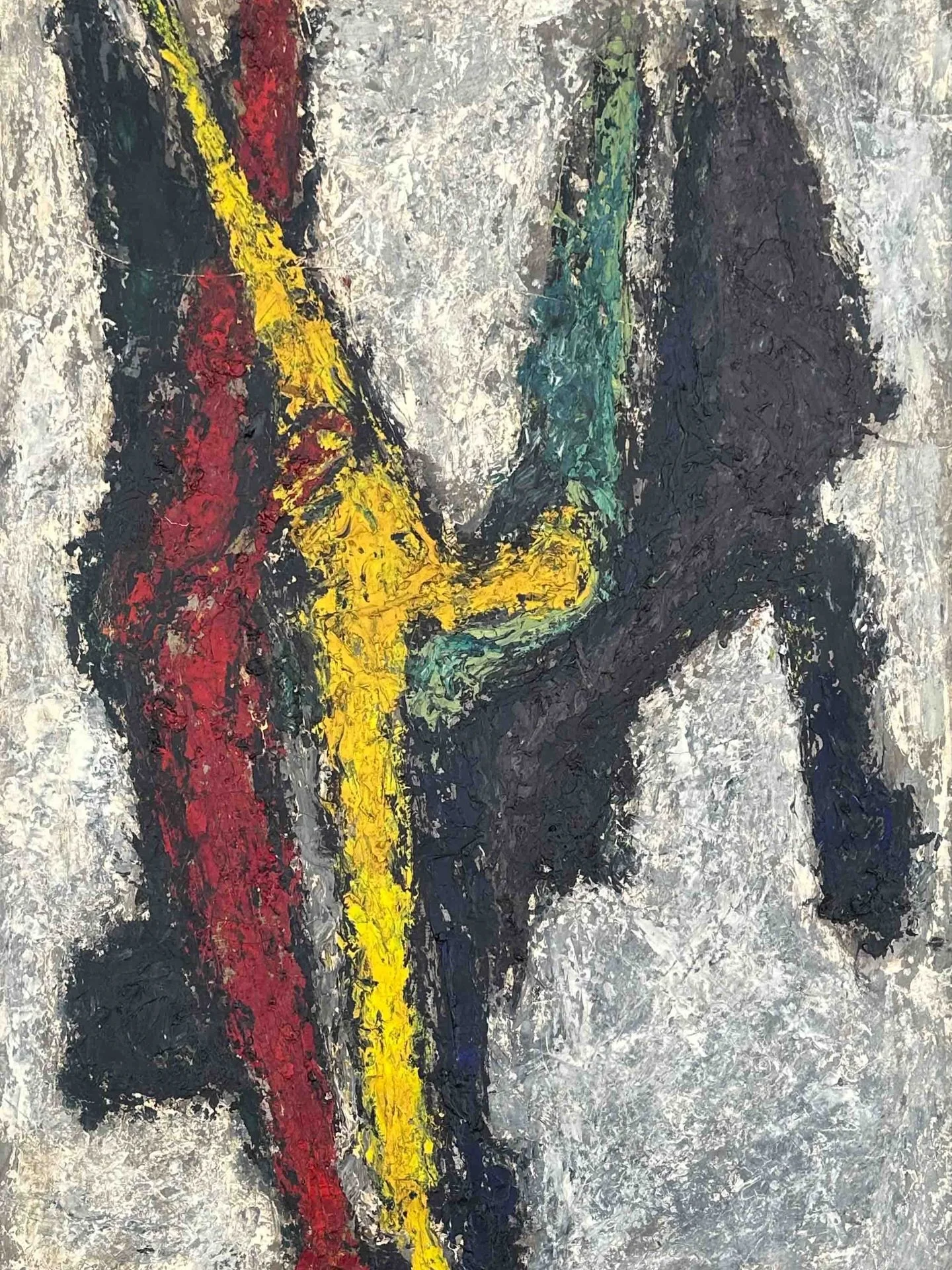 Ross Hickling b.1918
British

Men Falling 1957

Oil on Canvas

Signed &amp; Dated lower right

&pound;495

On our website www.rastall.art - interesting painting

#abstractartwork #britishartist #midcenturymodernhome #abstraction #rastallart