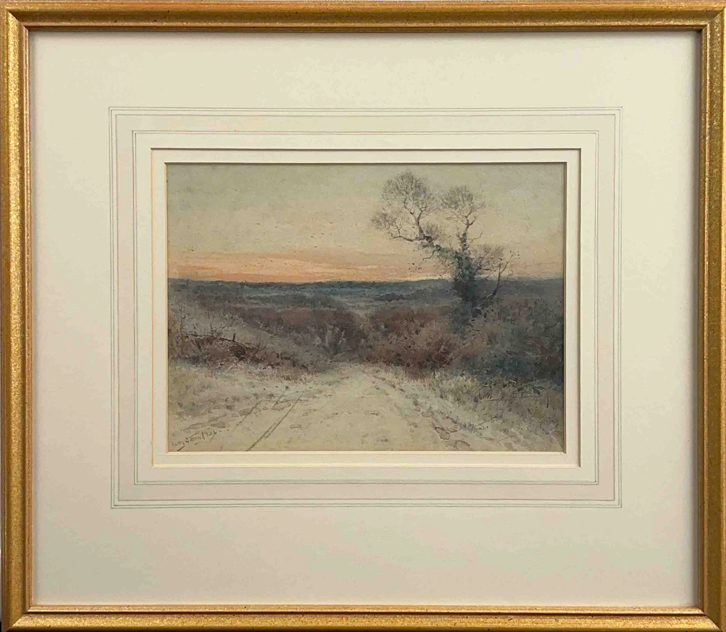 Harry Stannard - Winter Countryside - Original watercolour with frame.jpg