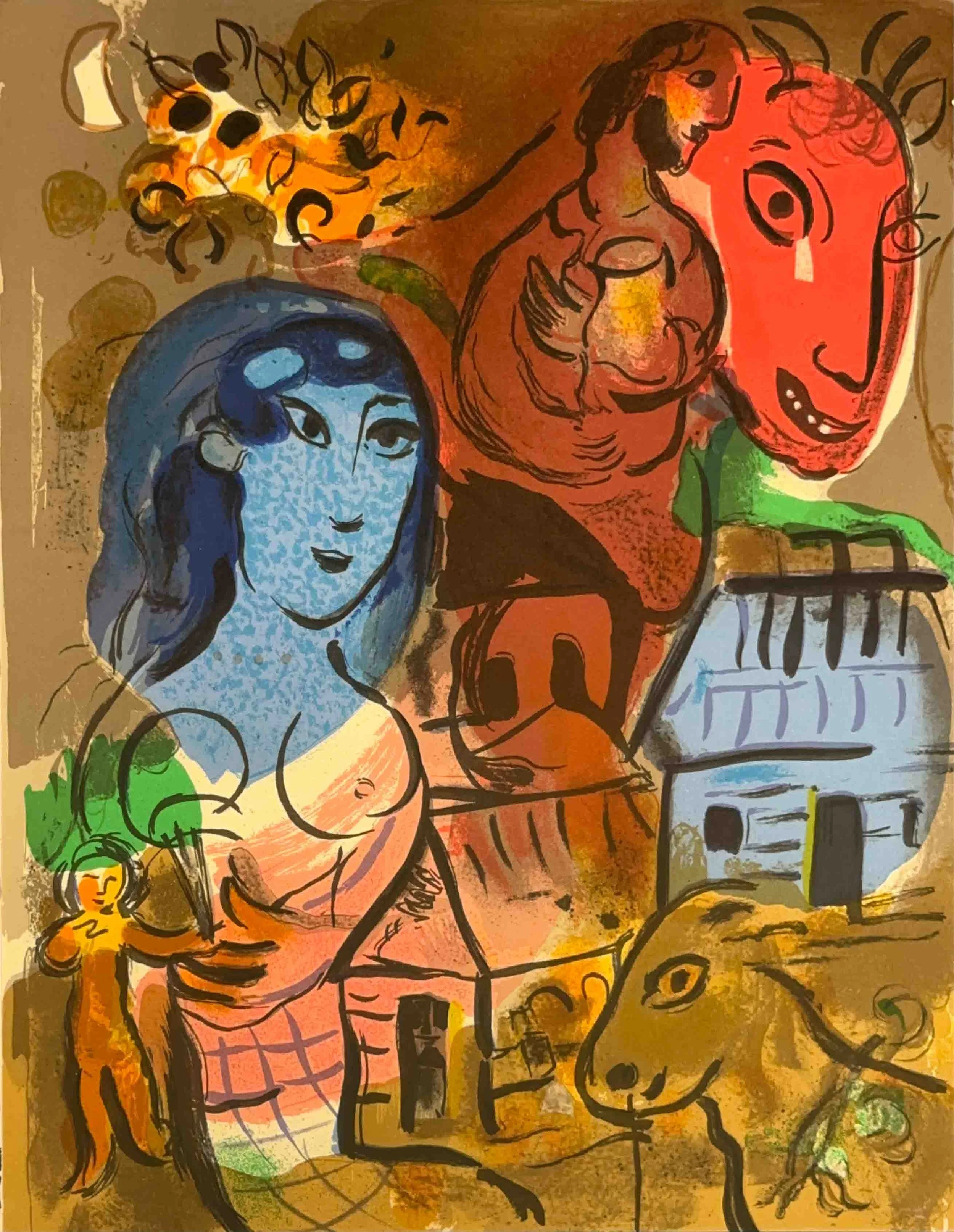 Marc Chagall - Homage 1969 Lithograph - Full without Frame.jpg