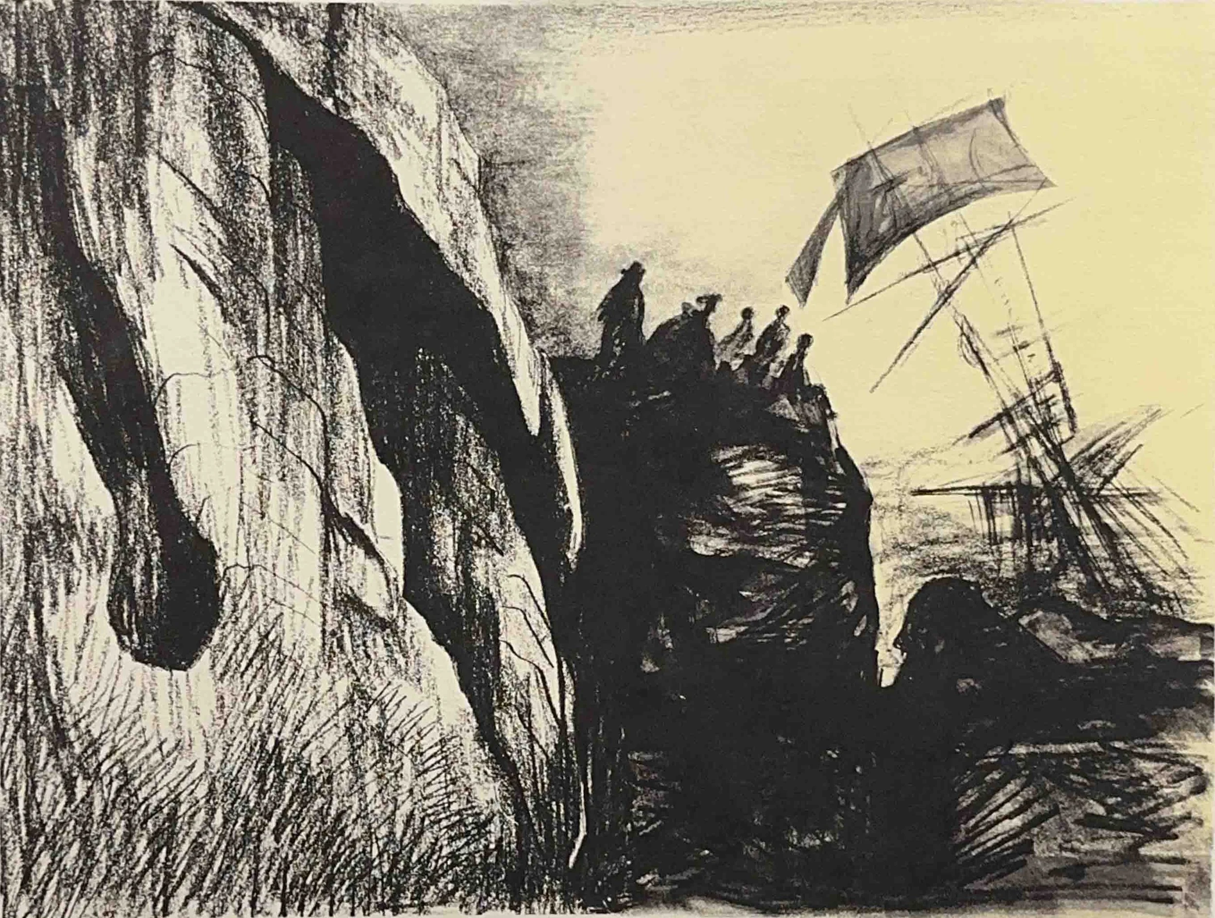 Henry Moore - Shipwreck II, 1973 Lithograph - Artwork Without Frame.jpg