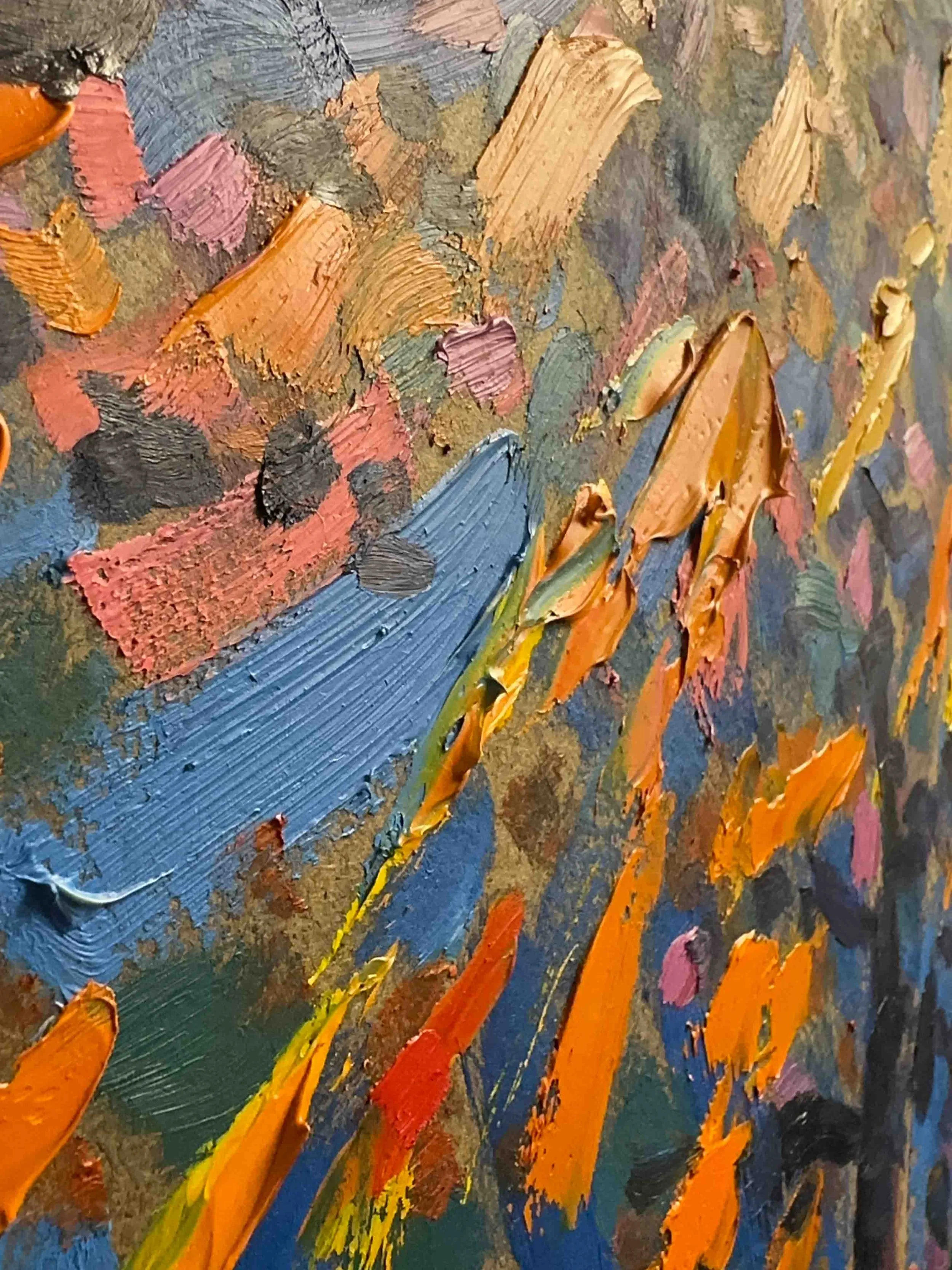 Paul Stephens - Caledonian Mountains - Colourful impasto detail.jpg