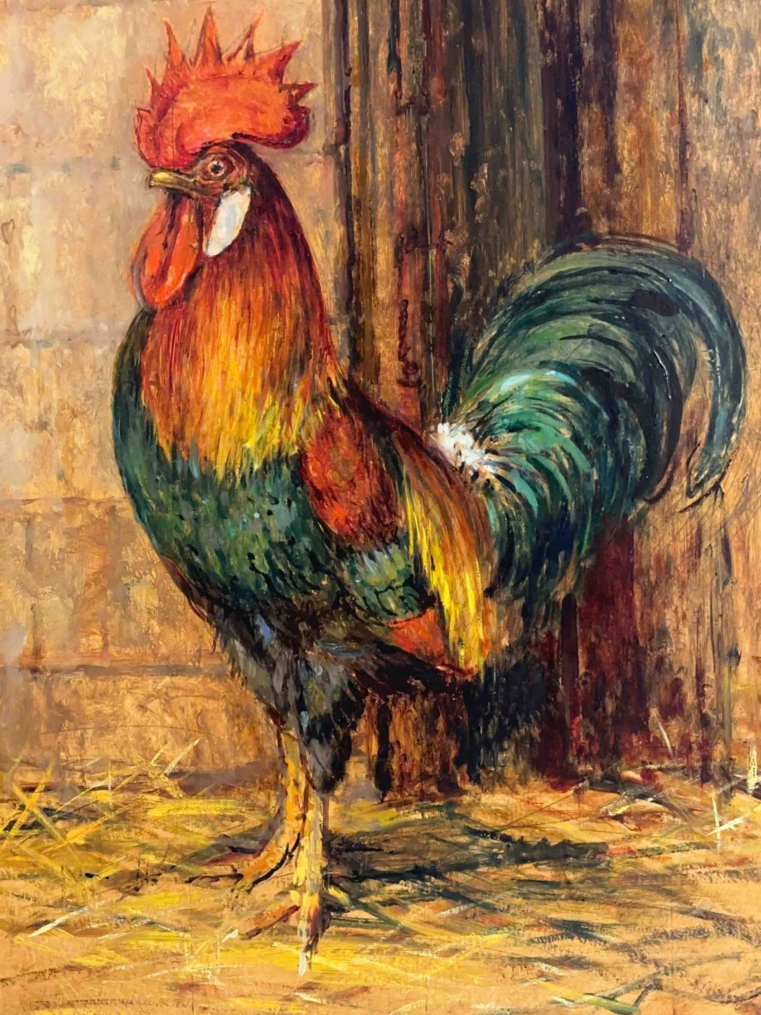 Mary Remington (1910-2003) - Farmyard Cockerel