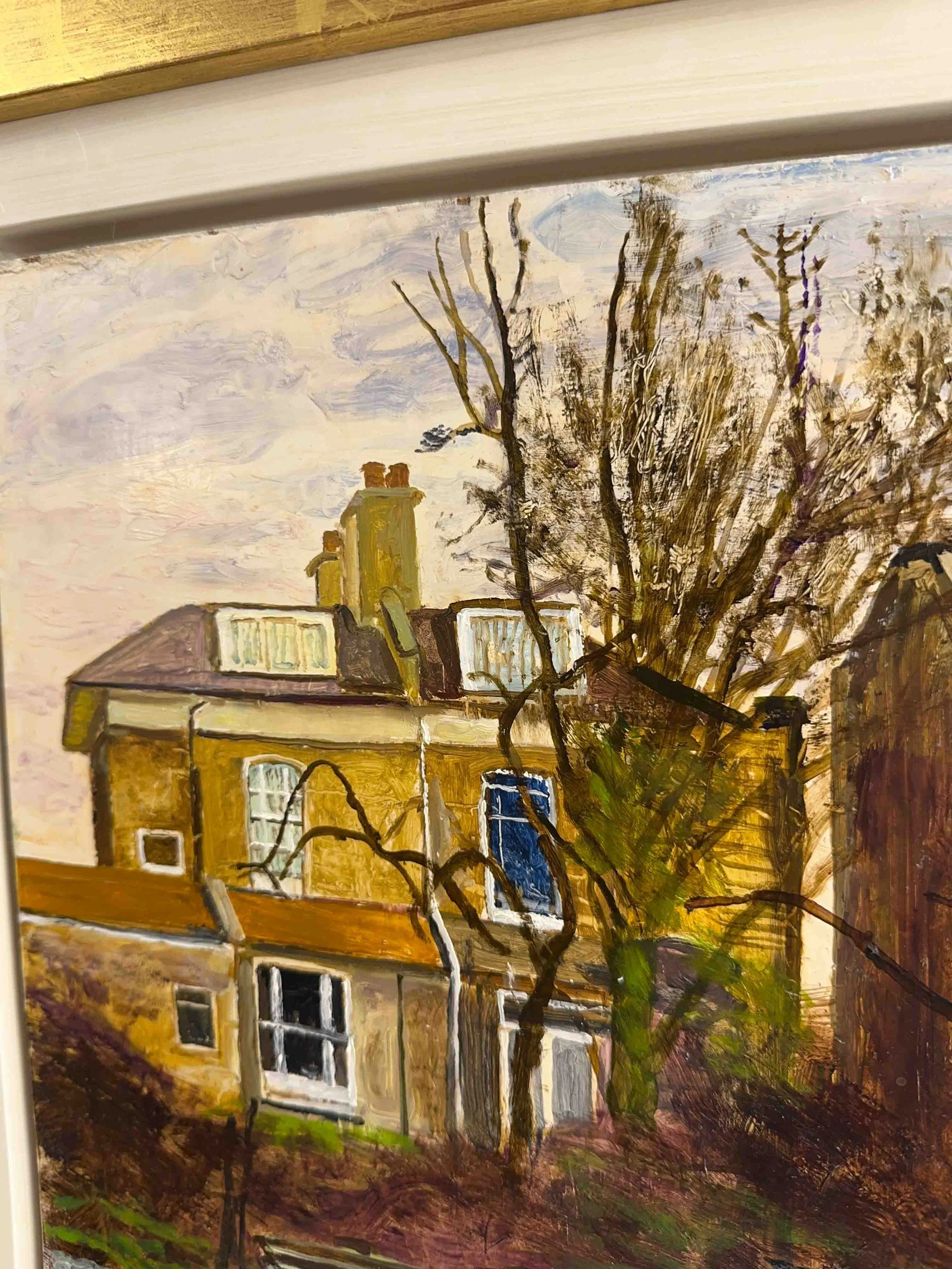 Carel Weight - The Artists Garden on Christmas Morning - House Detail.jpg