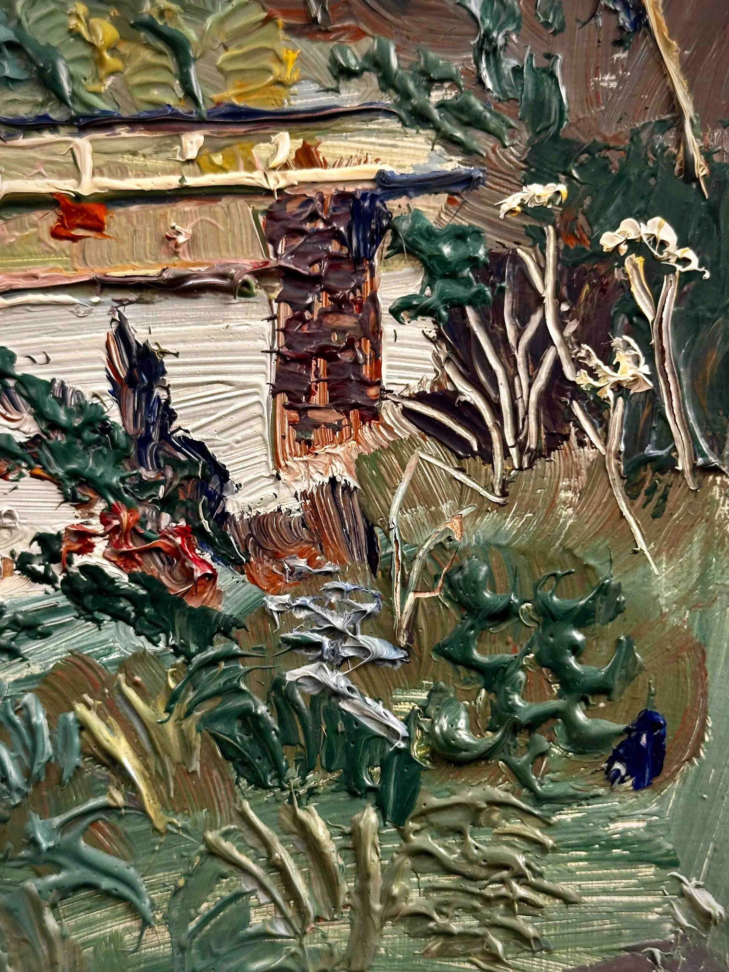Fred Yates - Railway Bridge Tintern - Green landscape detail.jpg