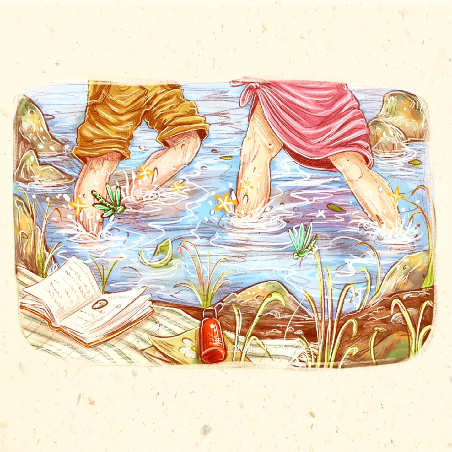 &Ccedil;a fleure bon l'&eacute;t&eacute; 🌞

Le soleil brille de mille rayons, apportant une chaleur parfois difficile &agrave; supporter, voir insupportable pour moi 😅

Mais tout de m&ecirc;me l'envie de vivre dehors : manger, lire, boire un verre,