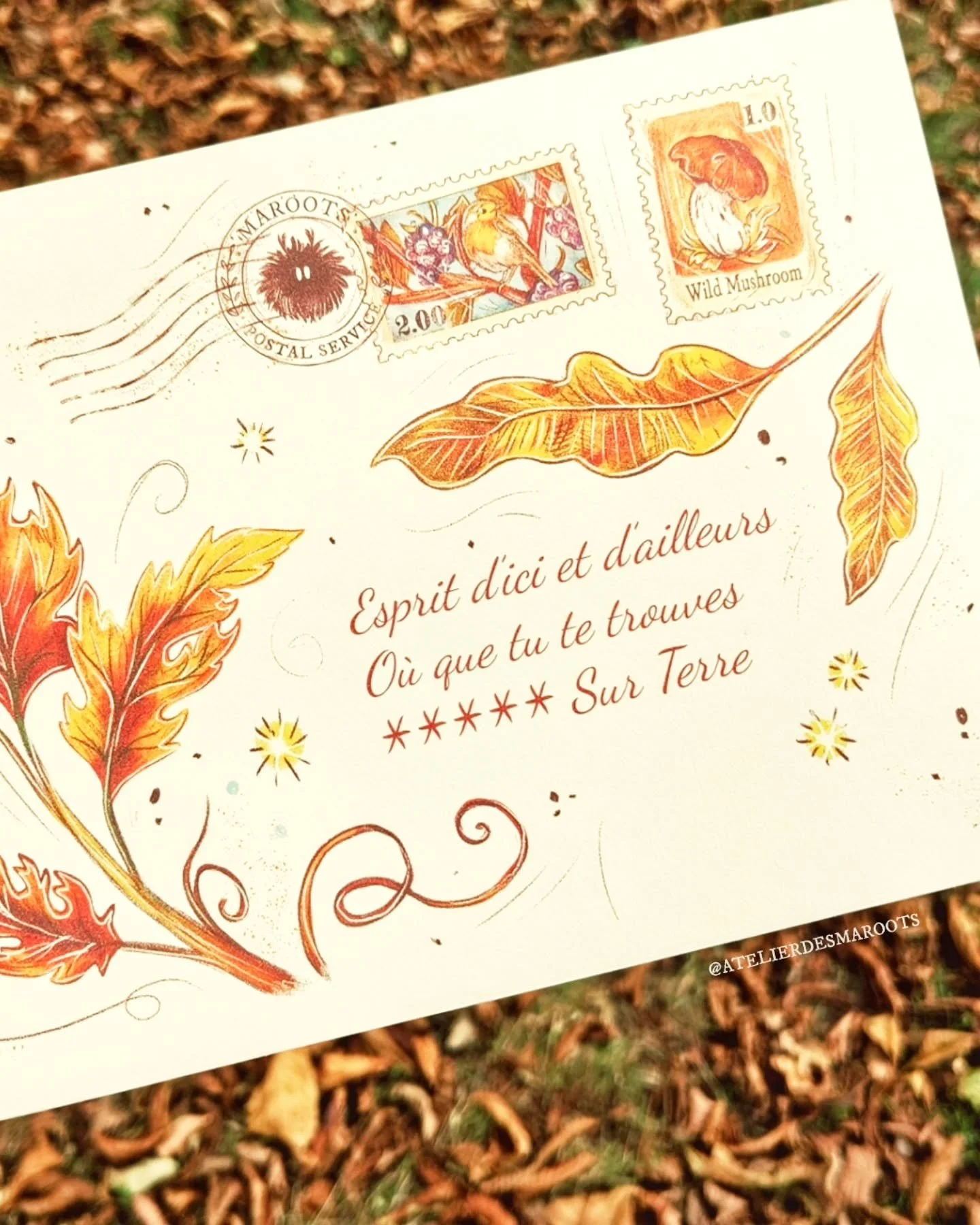 🍁 You've got a mail&nbsp;&nbsp;🍁

Le vent s'engouffre dans la cime d'un grand arbre et fait danser ses branches. Bient&ocirc;t des feuilles couleurs de feu tombent &agrave; vos pieds pour rejoindre la terre qui les a cr&eacute;&eacute;es. Et avec e