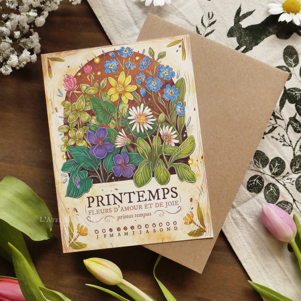 "Graines de Printemps" - Carte Postale