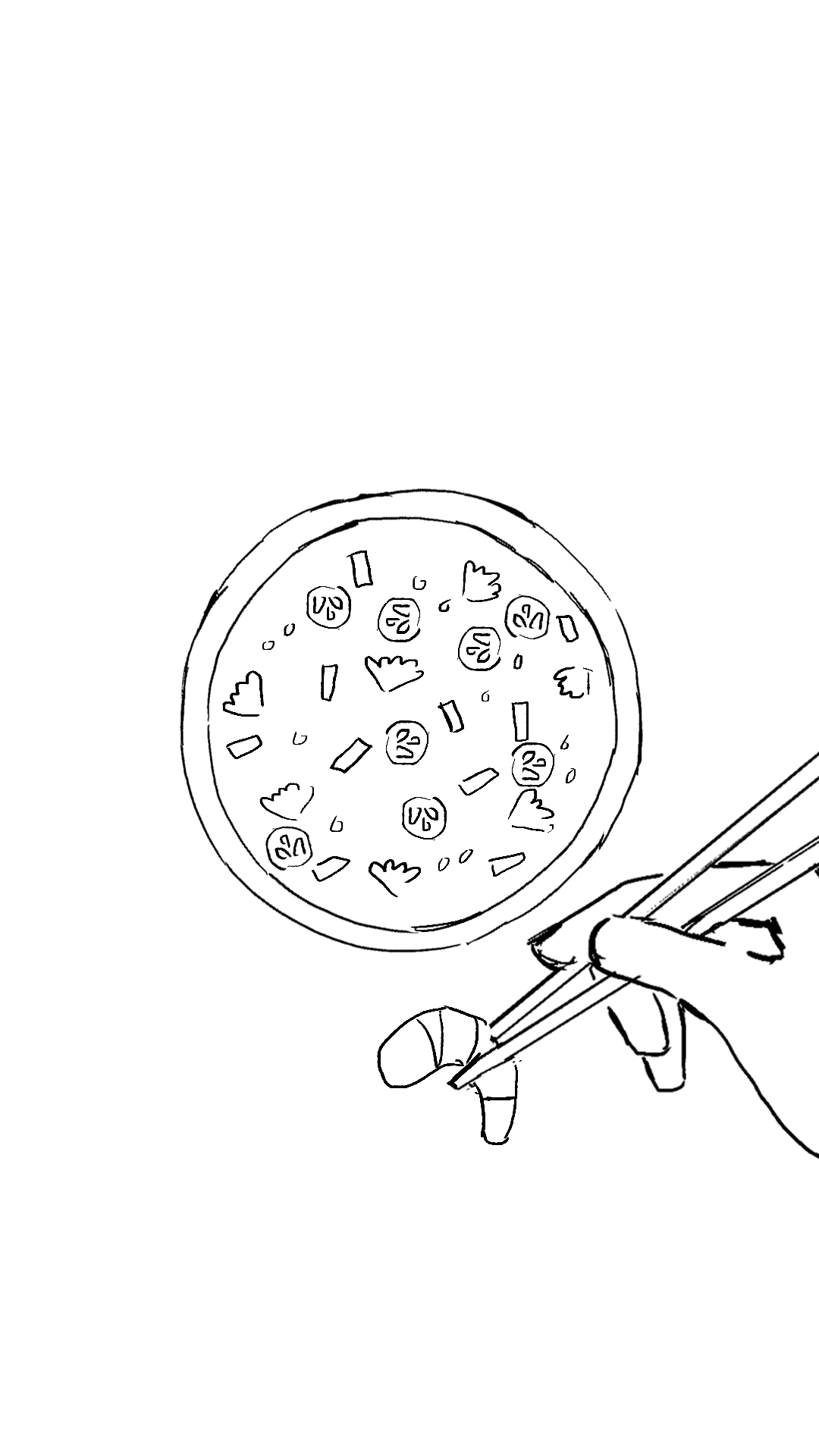  A storyboard sketch for a Chinese hot pot based stop motion video by video, animation and VFX studio Heehaw, Scotland 