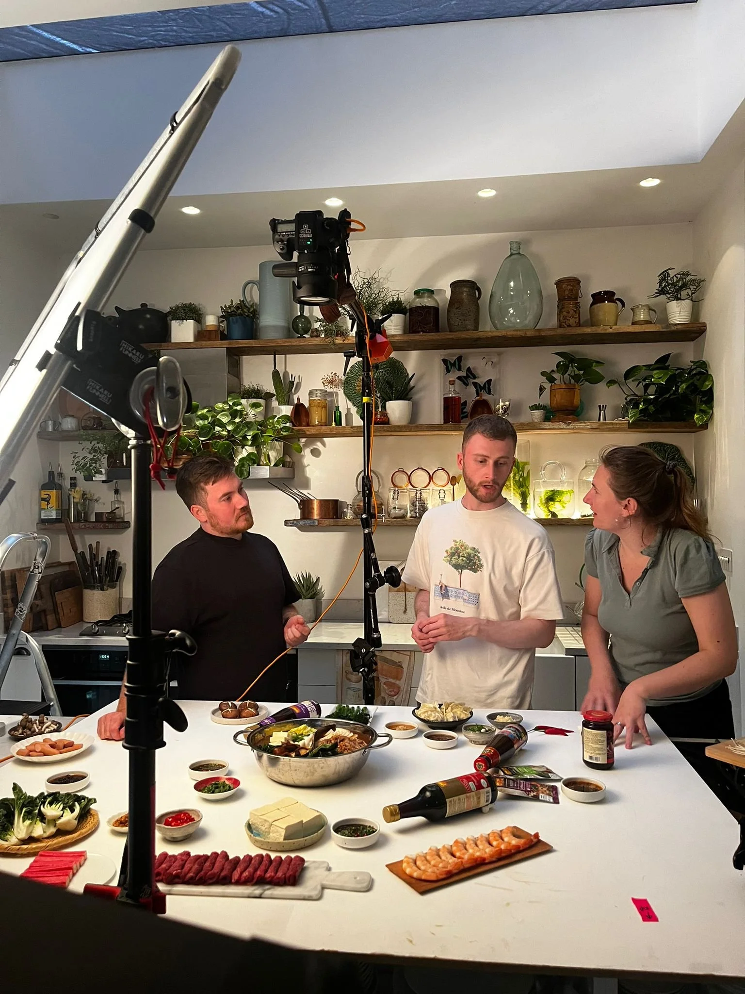  A food photography studio is set up to capture the assets needed for stop motion animation in this project for Lee Kum Kee by video, animation and VFX studio Heehaw, Scotland 