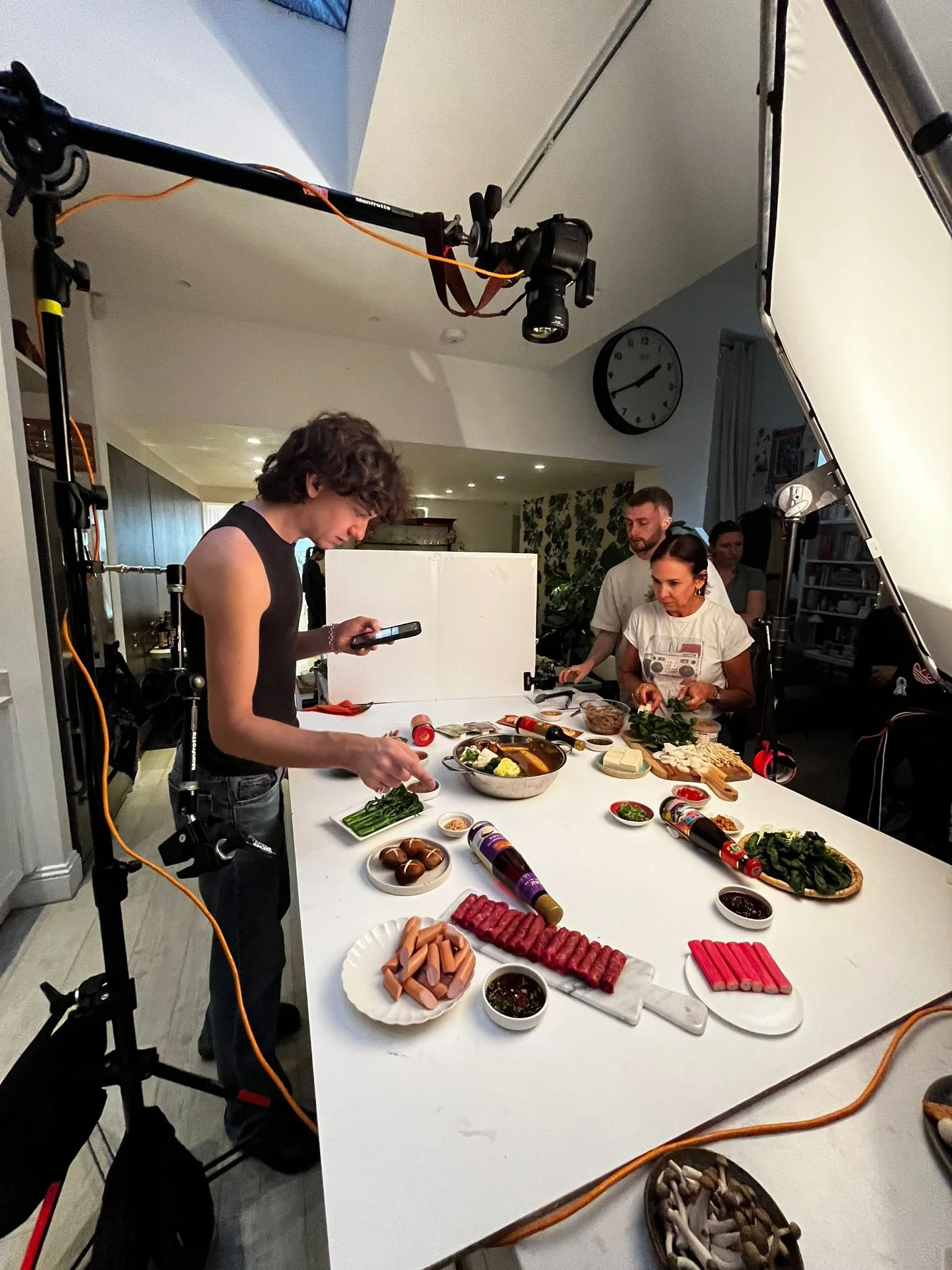  BTS from a food photography shoot for Chinese sauce company Lee Kum Kee in this project from video, animation and VFX studio Heehaw, Scotland 