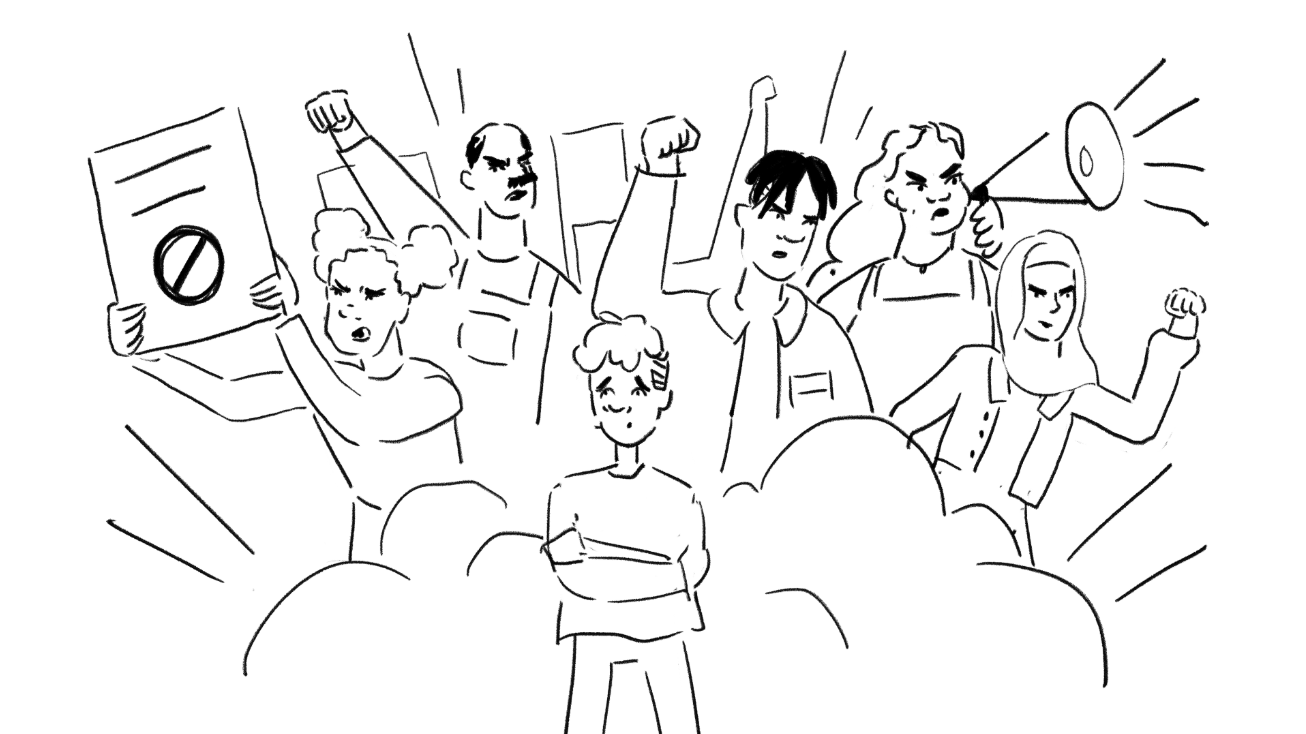  A development sketch from GCSE English series for BBC Bitesize from video production studio Heehaw 