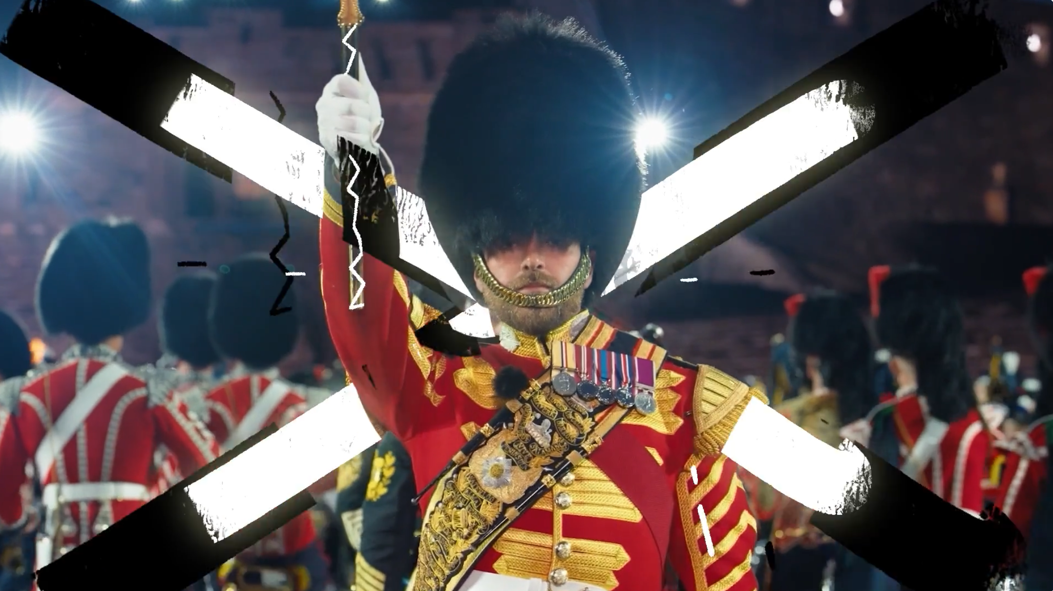  A soldier parades in this video for The Royal Edinburgh Military Tattoo by Edinburgh based video, animation and VFX studio Heehaw. 