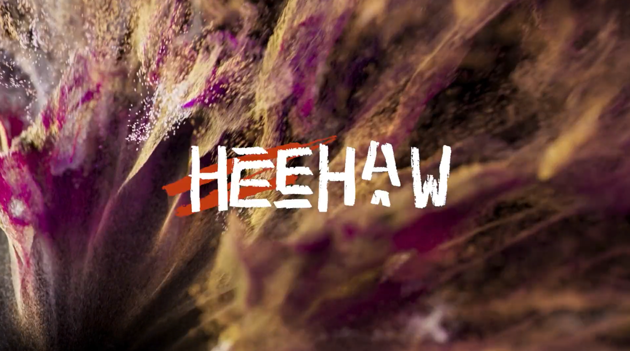  An animated title card reads the word Heehaw in this video by Edinburgh based video, animation and VFX studio Heehaw. 