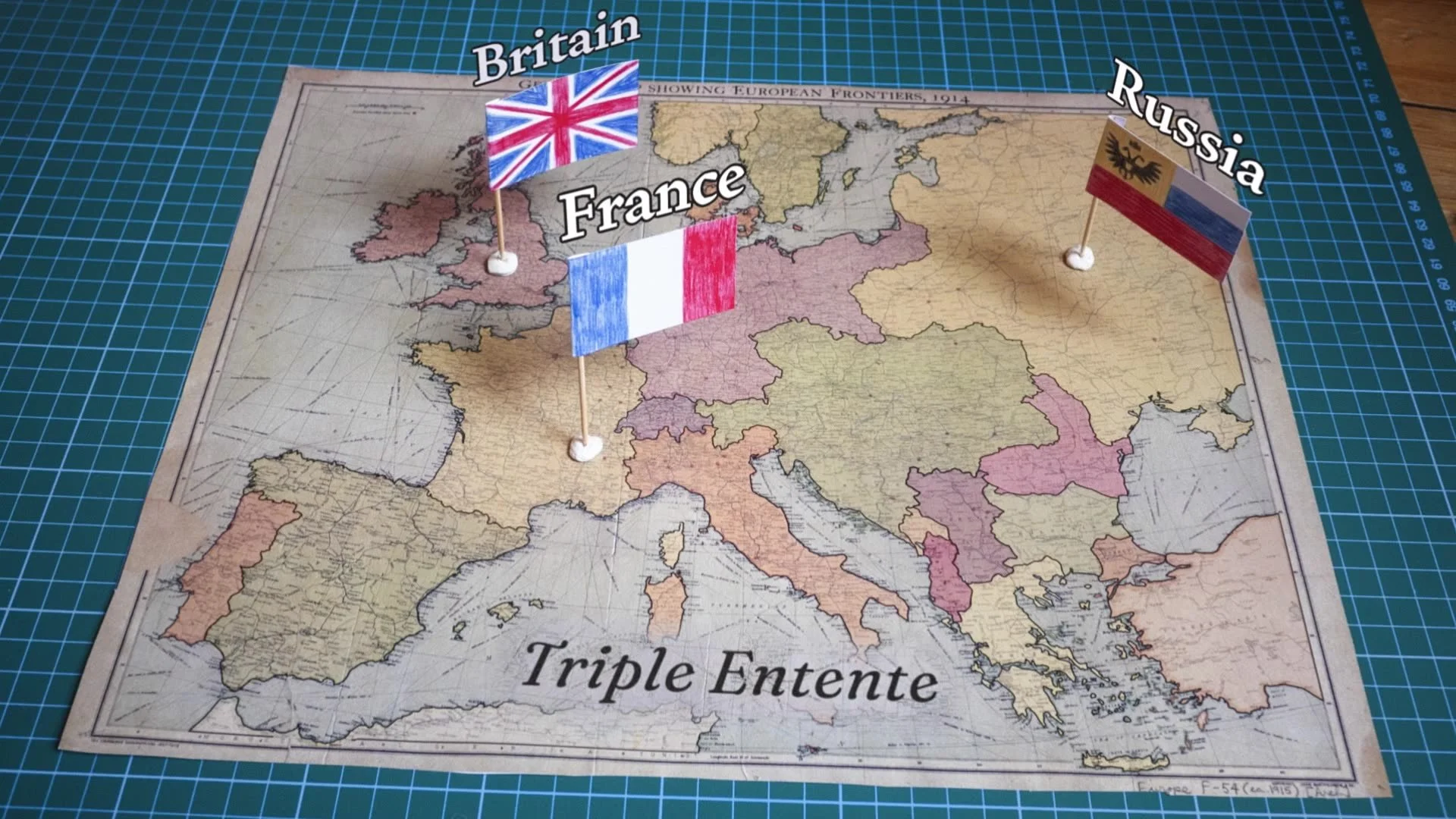 A map illustration for BBC Bitesize educational animation from Heehaw animation studio Scotland