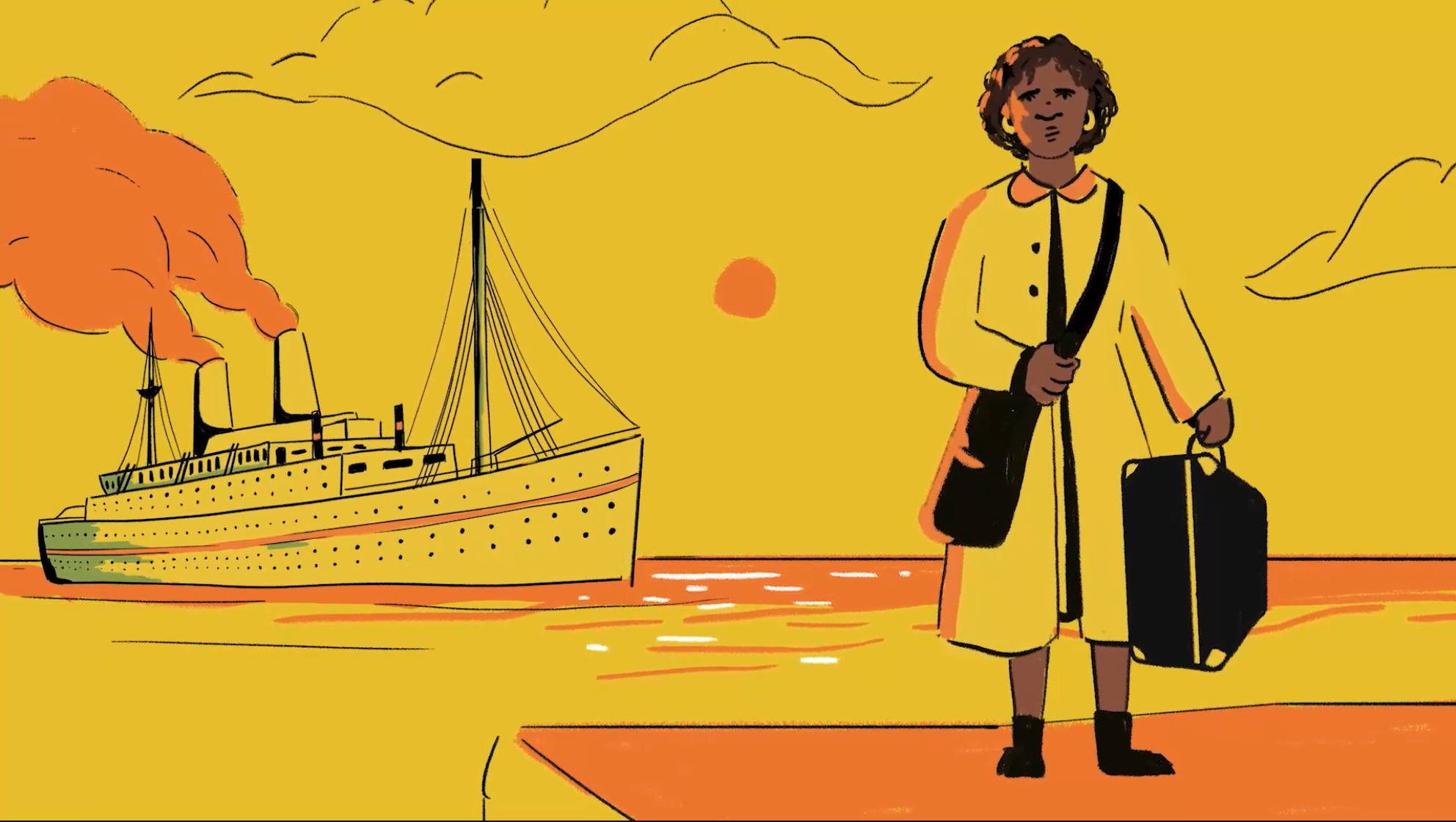 An illustration from GCSE English series for BBC Bitesize from video production studio Heehaw