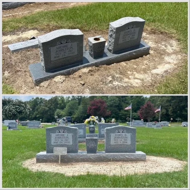 Headstone Releveling