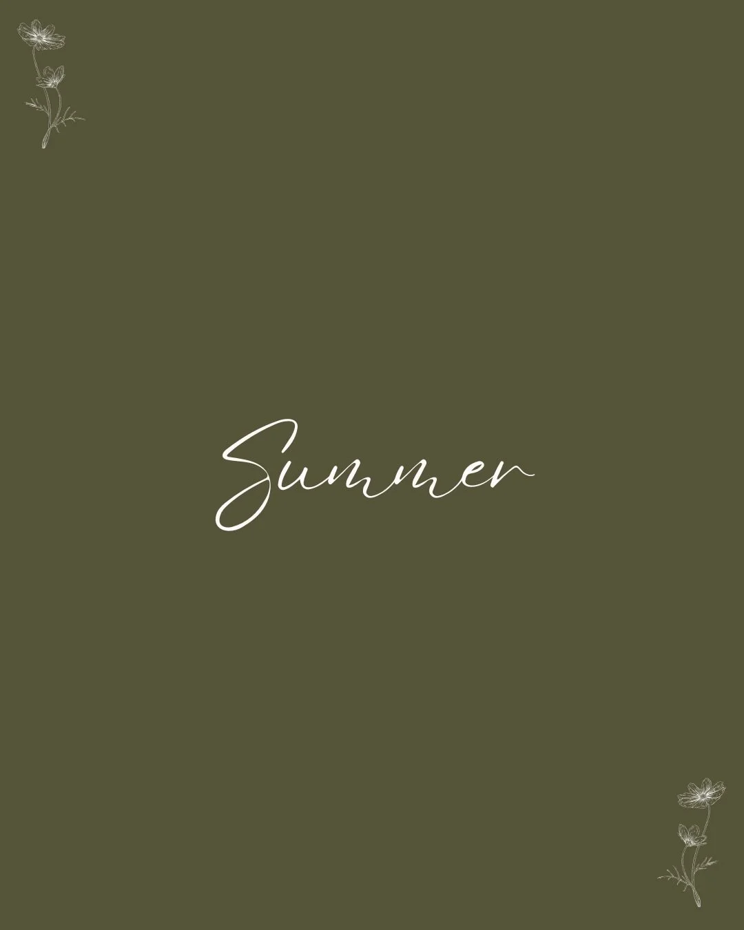 Hello summer... a new season... and with it a new name! Living for the joy of the seasons has always been part of my ethos and in these later life chapters, it&rsquo;s slowly formed the heart of my content. More on this to come but for now... Happy J